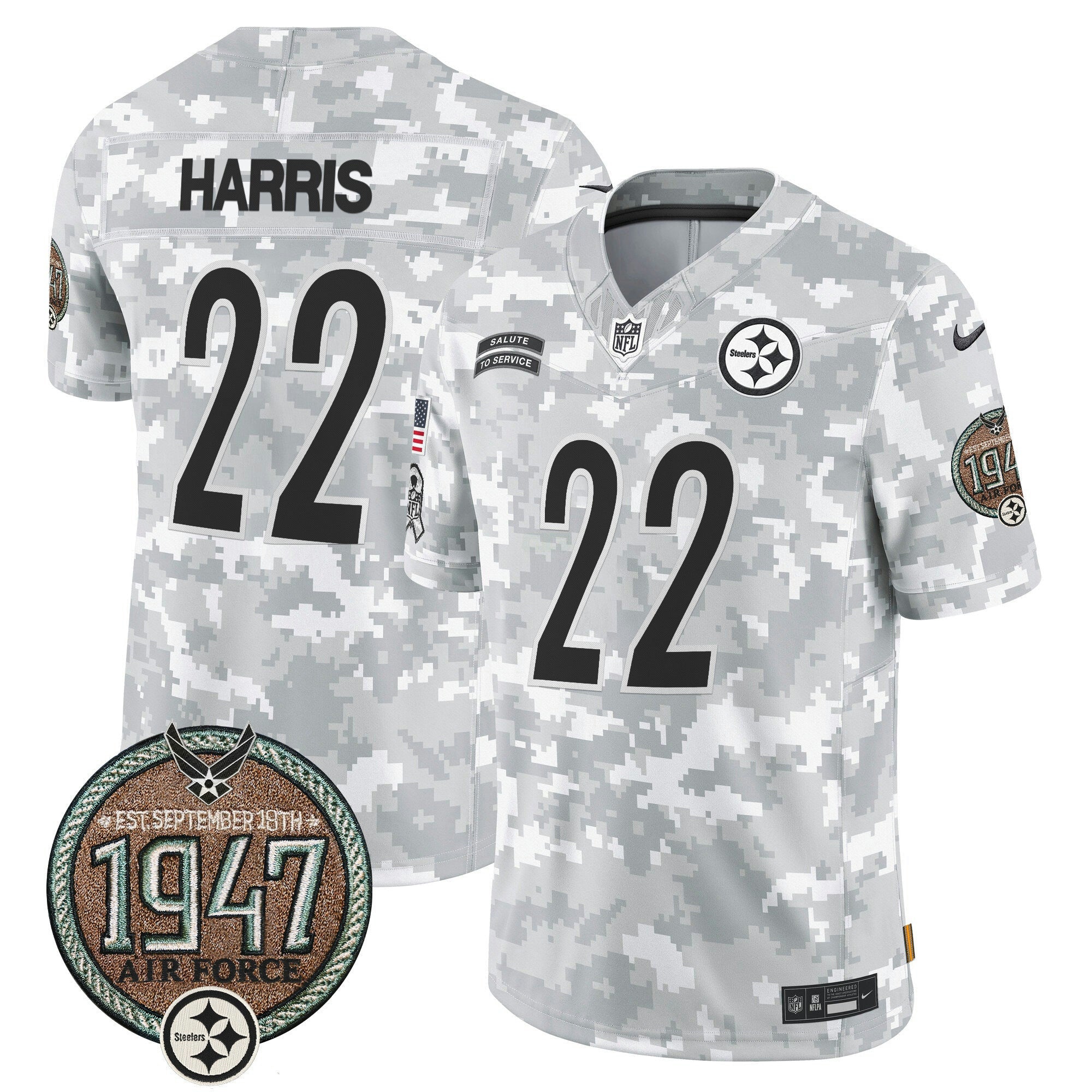 Camisa NFL Men’s 2024 Salute to Service Establishment Year Patch Vapor Limited Jersey