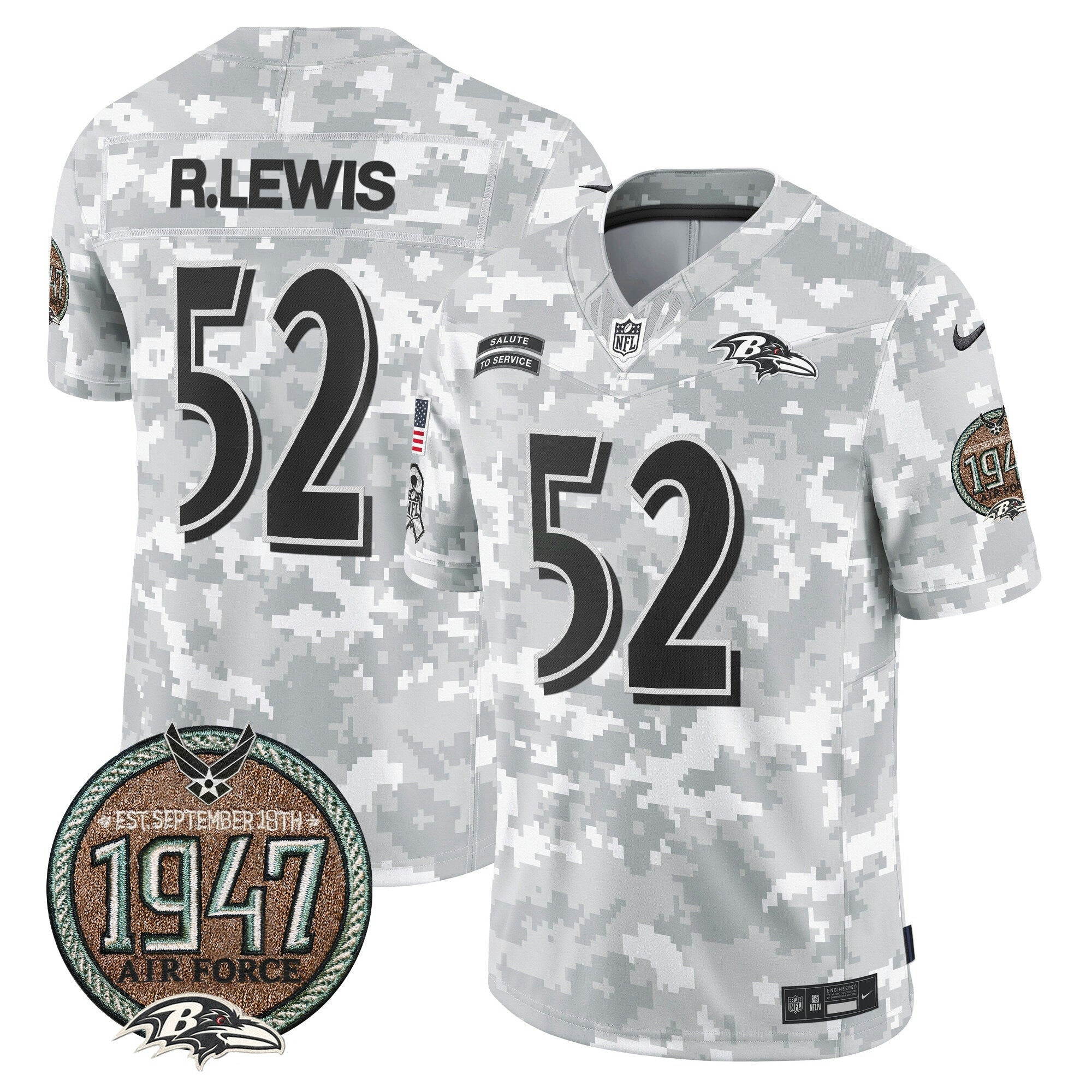 Camisa NFL Men’s 2024 Salute to Service Establishment Year Patch Vapor Limited Jersey