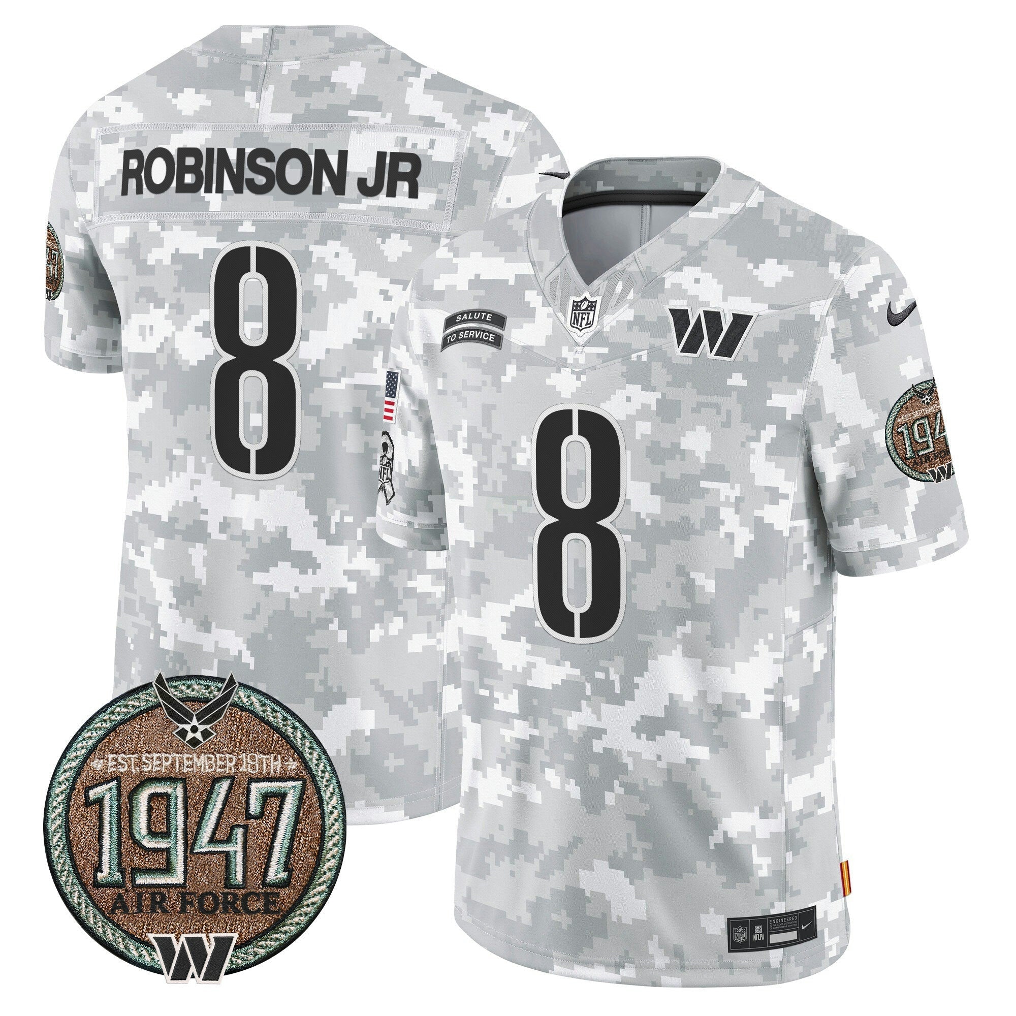 Camisa NFL Men’s 2024 Salute to Service Establishment Year Patch Vapor Limited Jersey
