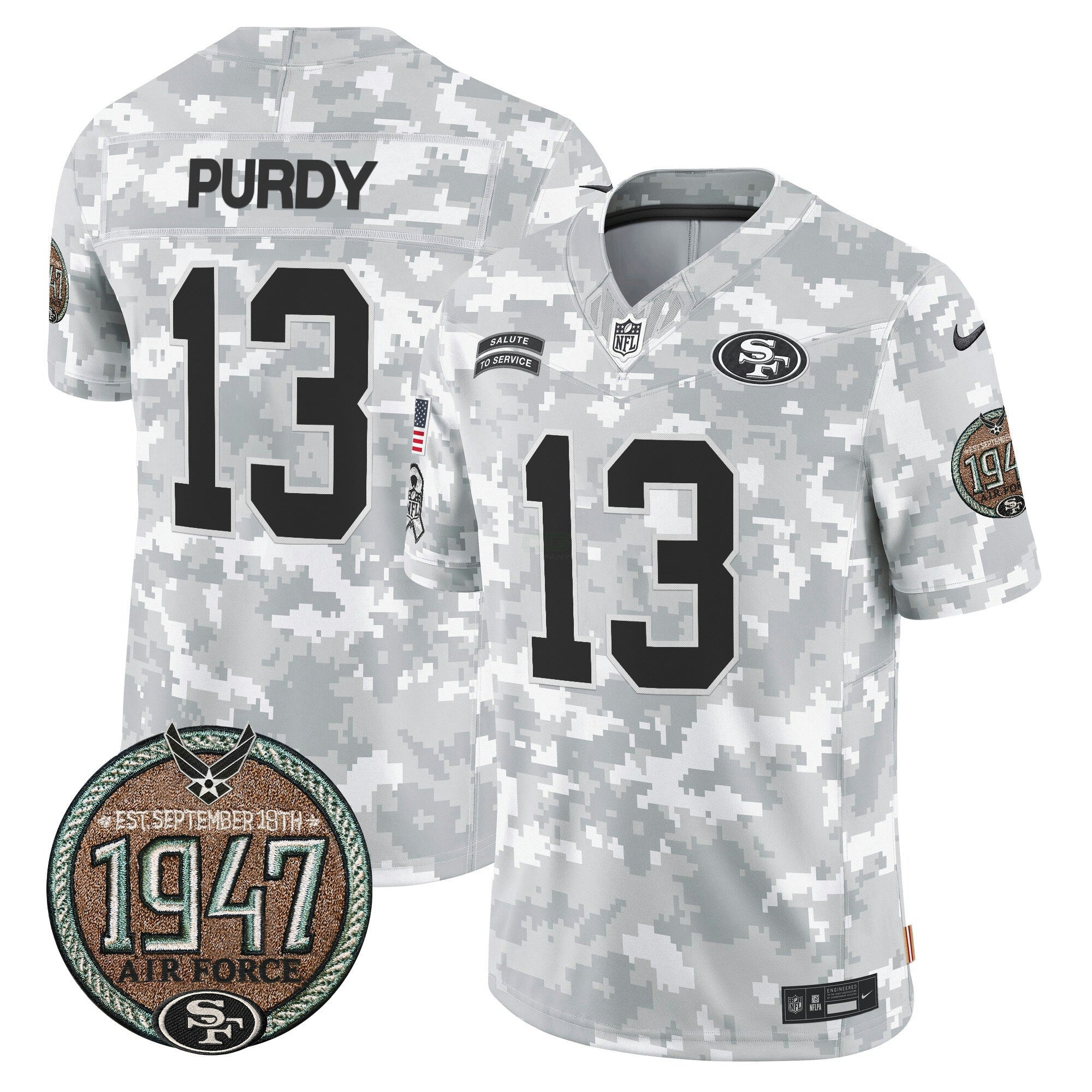 Camisa NFL Men’s 2024 Salute to Service Establishment Year Patch Vapor Limited Jersey