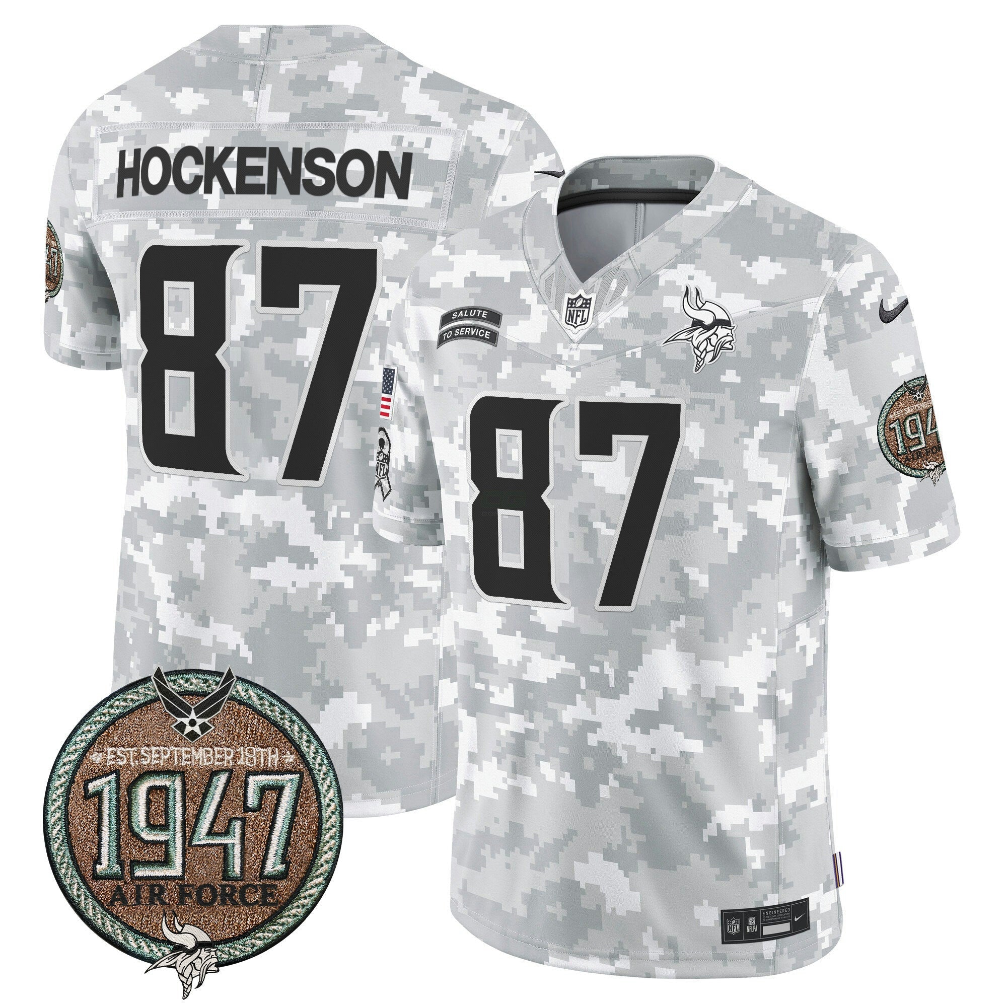 Camisa NFL Men’s 2024 Salute to Service Establishment Year Patch Vapor Limited Jersey