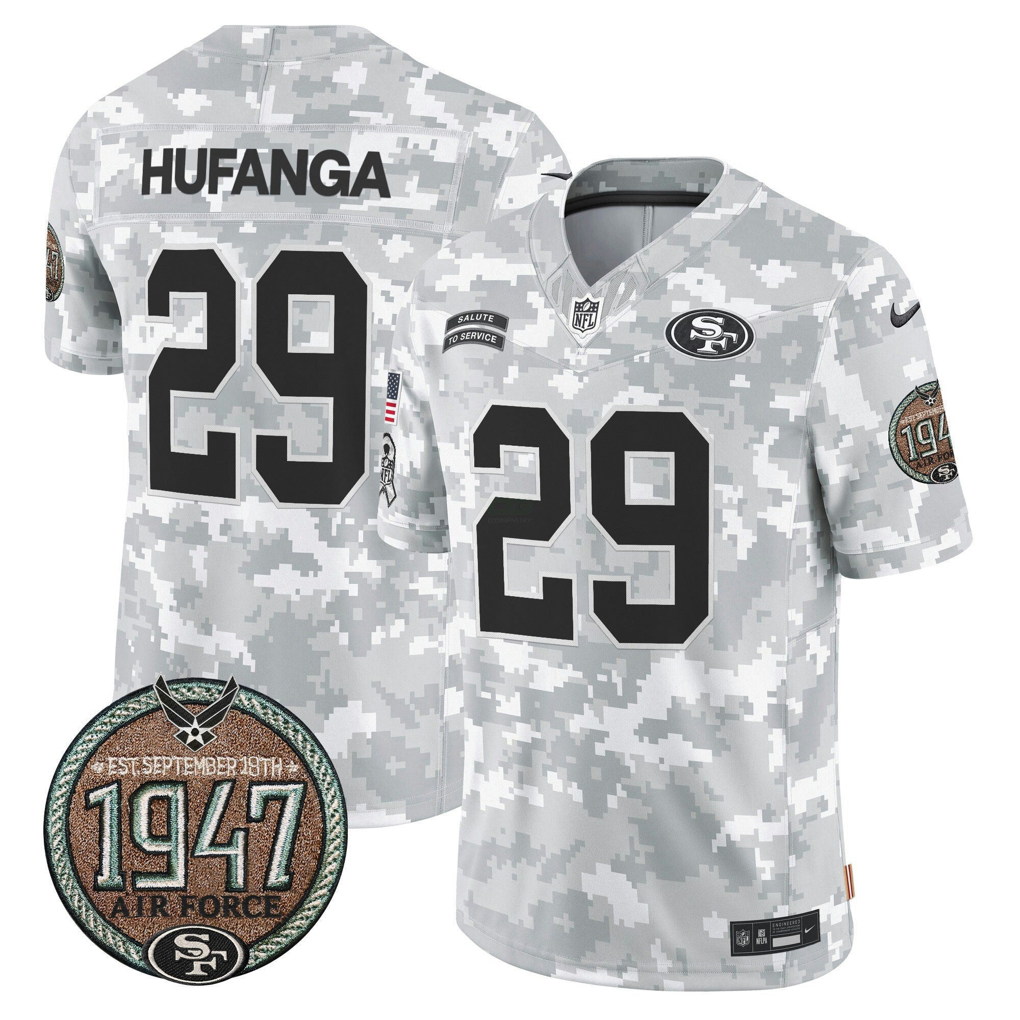 Camisa NFL Men’s 2024 Salute to Service Establishment Year Patch Vapor Limited Jersey