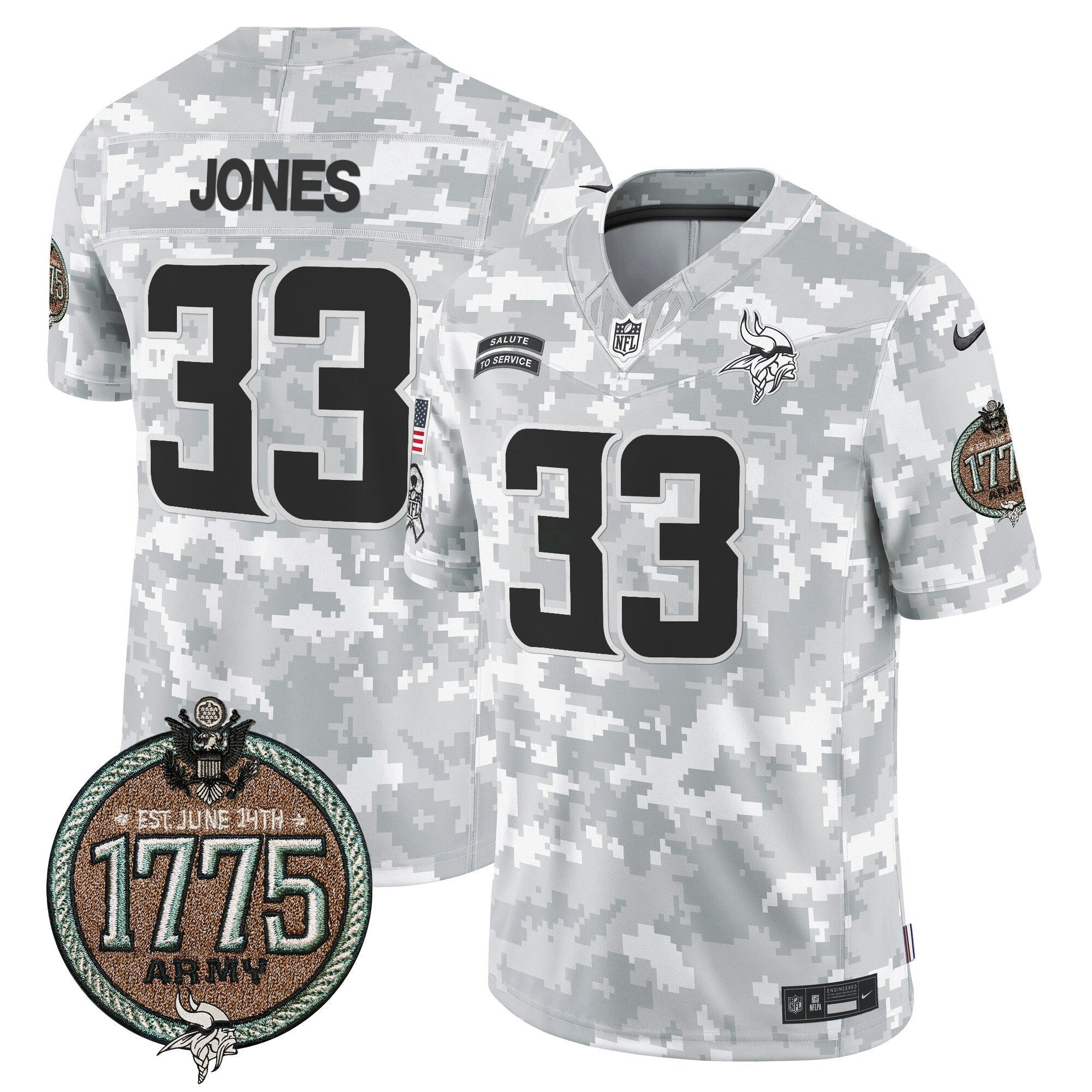 Camisa NFL Men’s 2024 Salute to Service Establishment Year Patch Vapor Limited Jersey