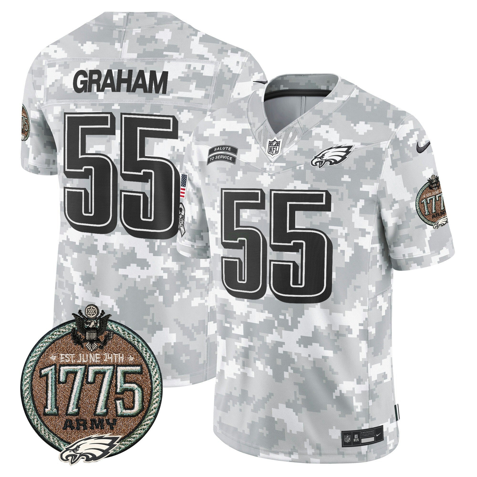Camisa NFL Men’s 2024 Salute to Service Establishment Year Patch Vapor Limited Jersey