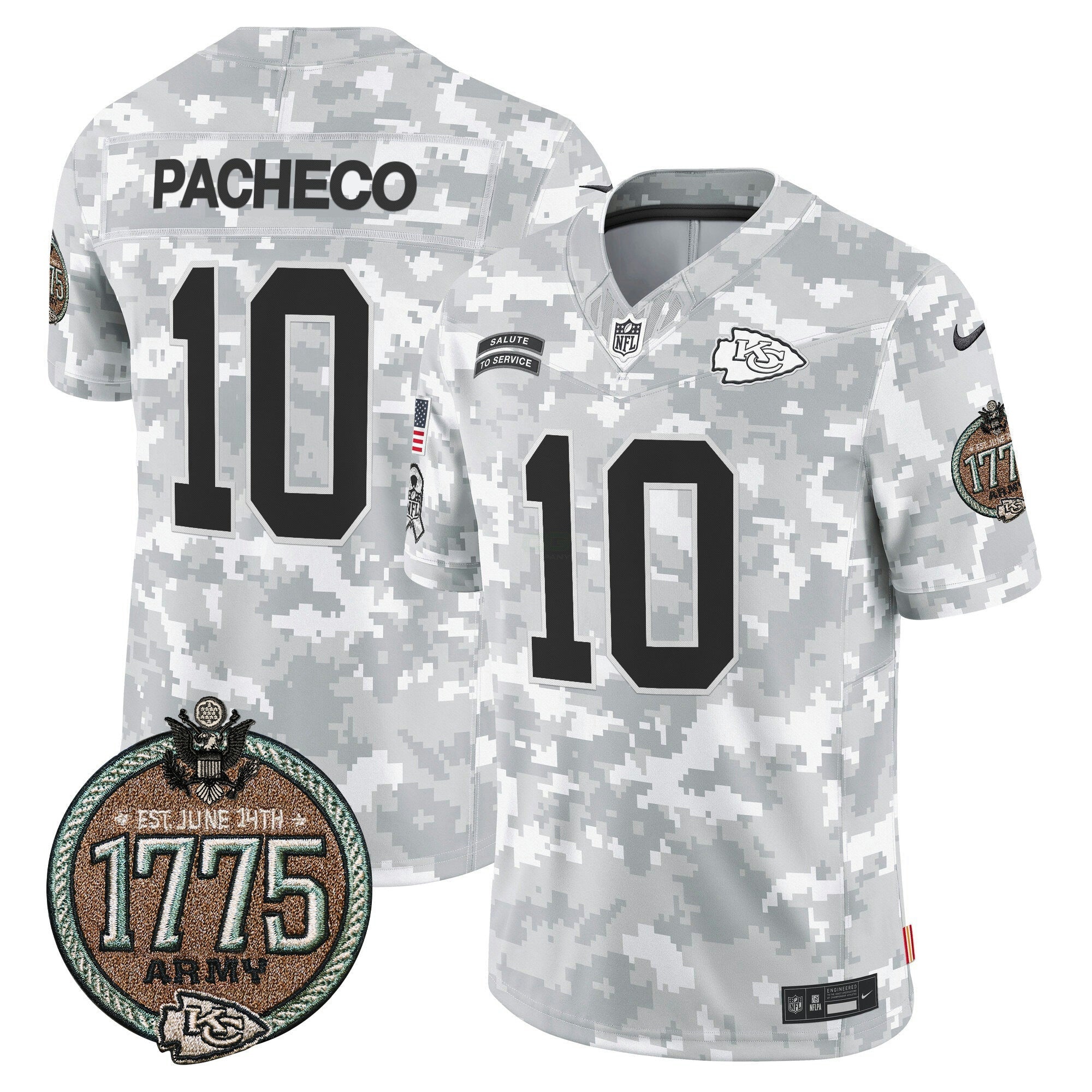 Camisa NFL Men’s 2024 Salute to Service Establishment Year Patch Vapor Limited Jersey