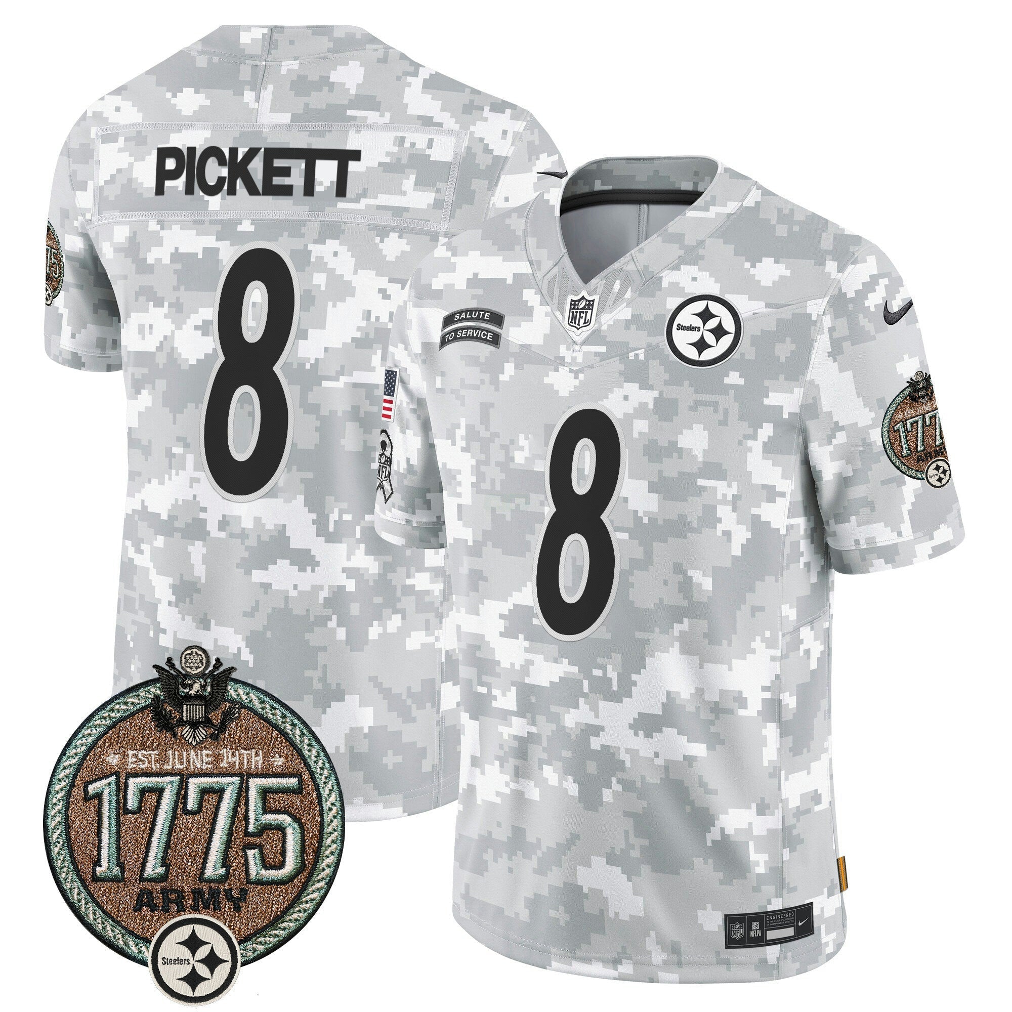 Camisa NFL Men’s 2024 Salute to Service Establishment Year Patch Vapor Limited Jersey