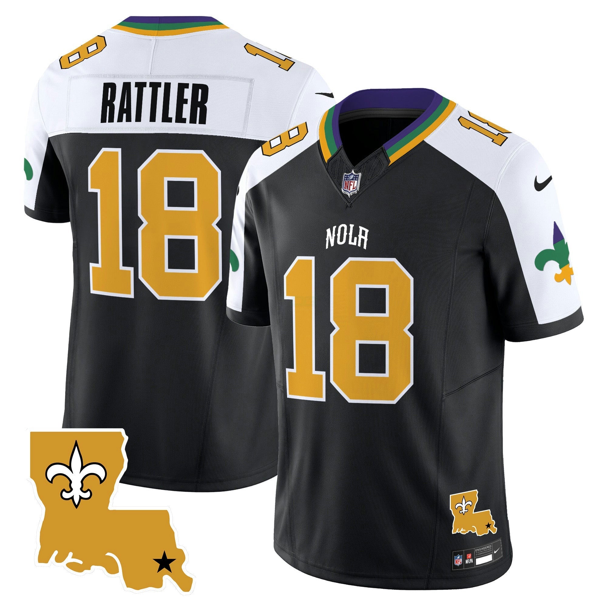 Camisa NFL Men’s 2025 New Orleans City Vapor Limited Jersey
