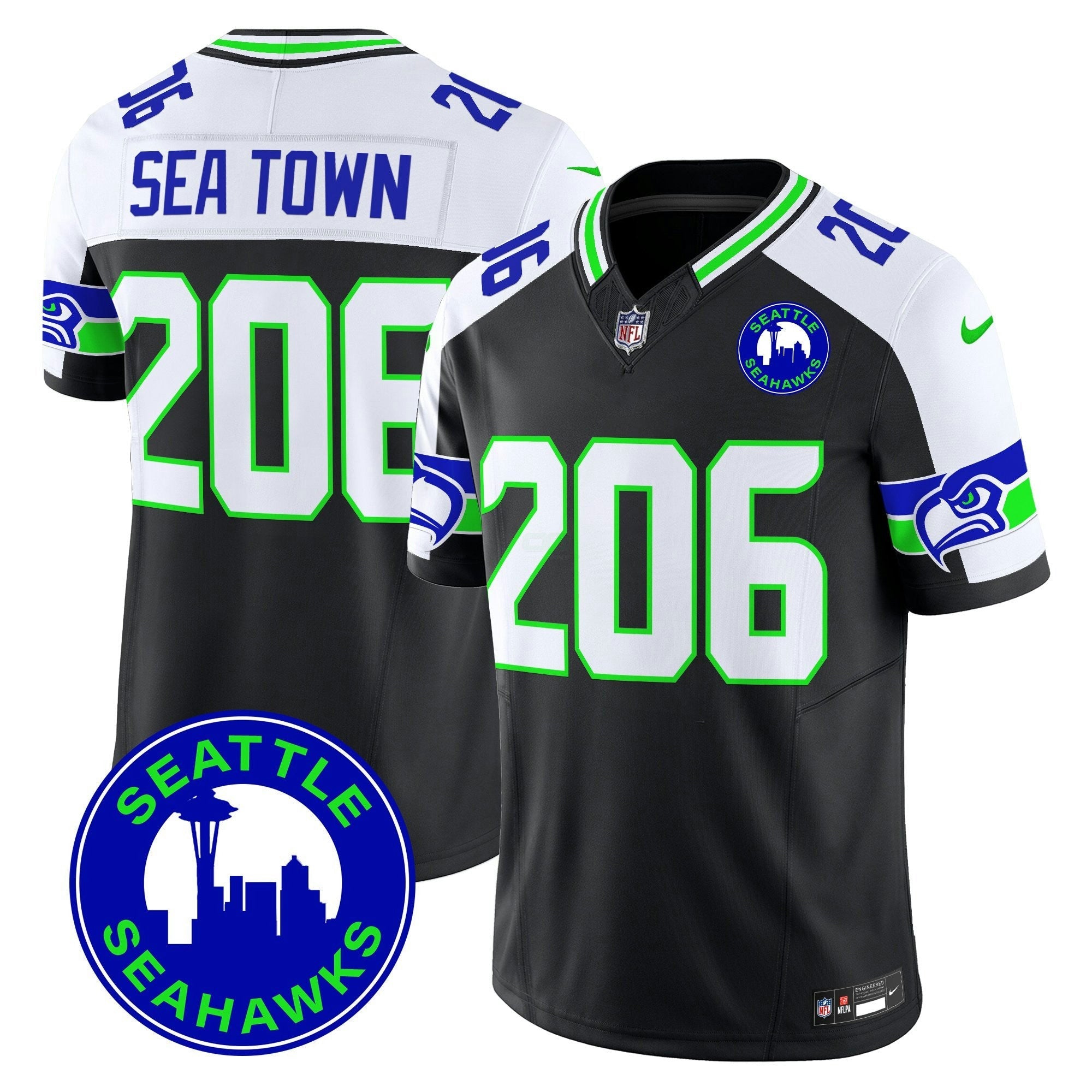 Camisa NFL Men’s 2025 Seattle City Patch Vapor Limited Jersey