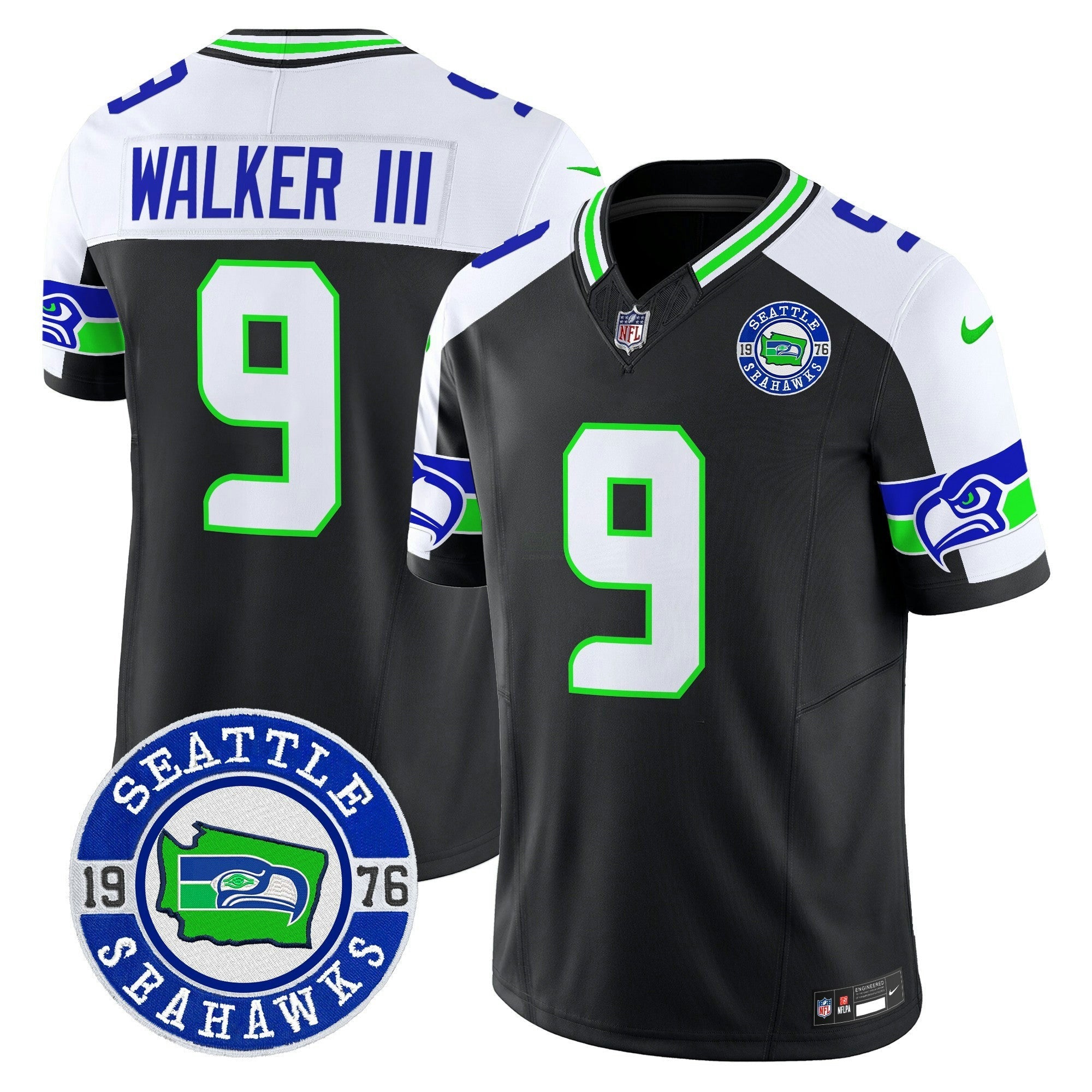 Camisa NFL Men’s 2025 Seattle Est. 1976 Patch Vapor Limited Jersey