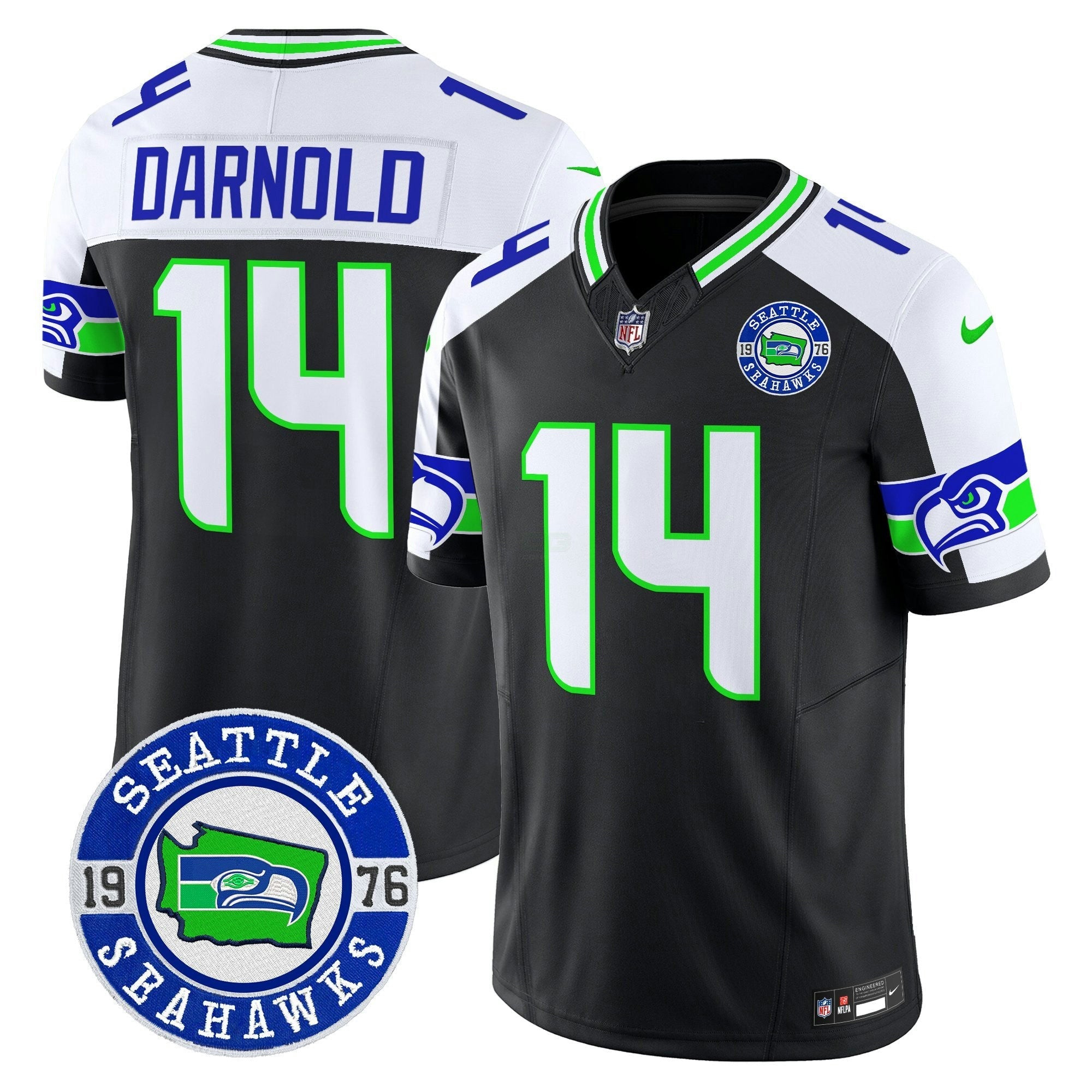Camisa NFL Men’s 2025 Seattle Est. 1976 Patch Vapor Limited Jersey