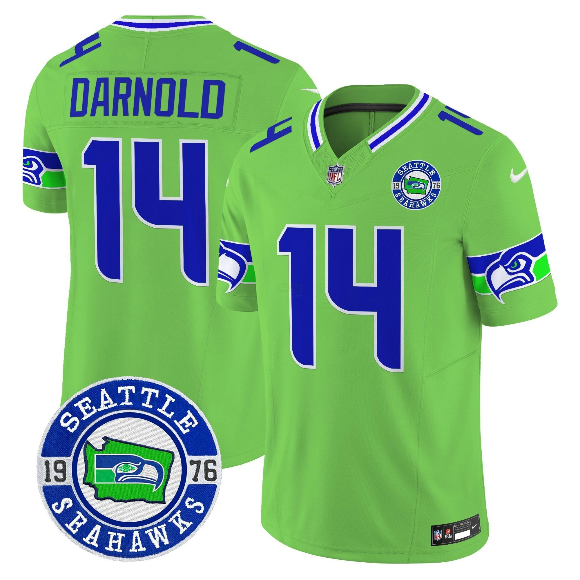 Camisa NFL Men’s 2025 Seattle Est. 1976 Patch Vapor Limited Jersey