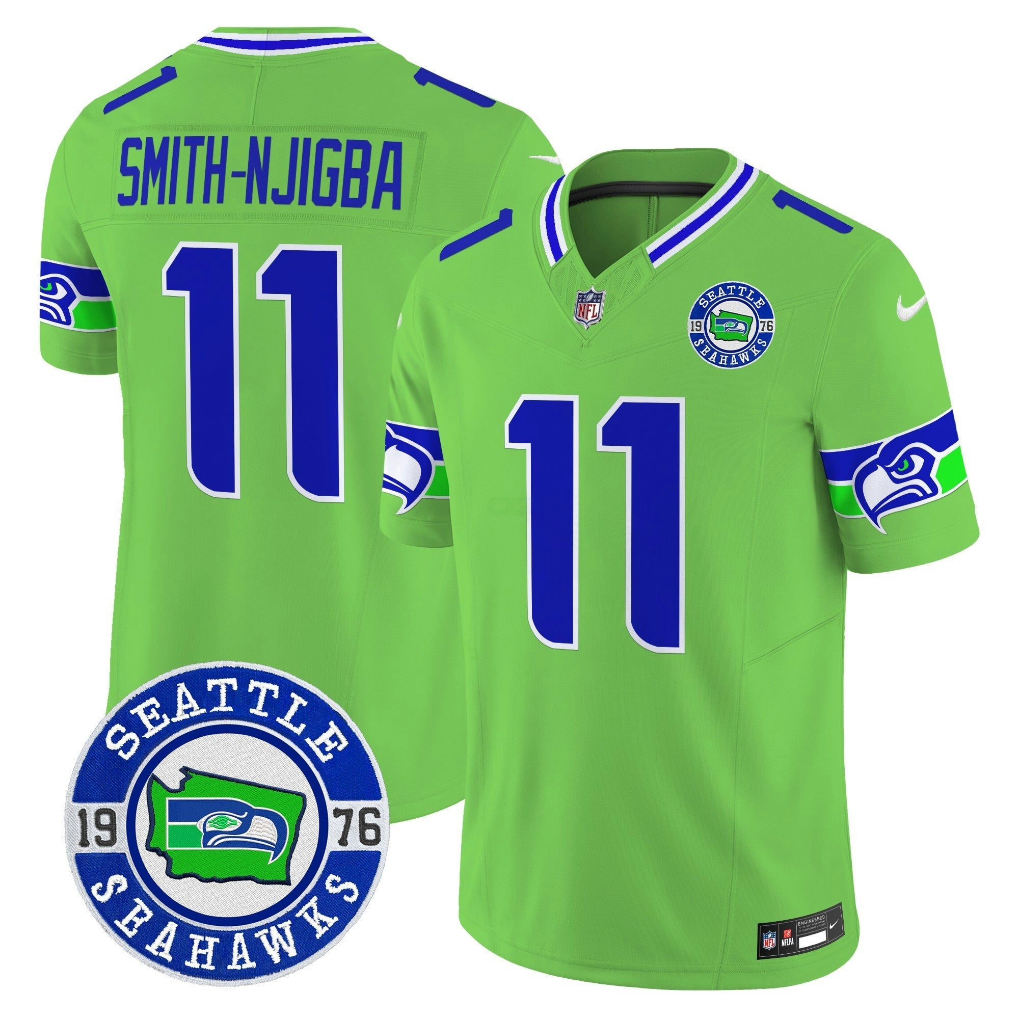 Camisa NFL Men’s 2025 Seattle Est. 1976 Patch Vapor Limited Jersey