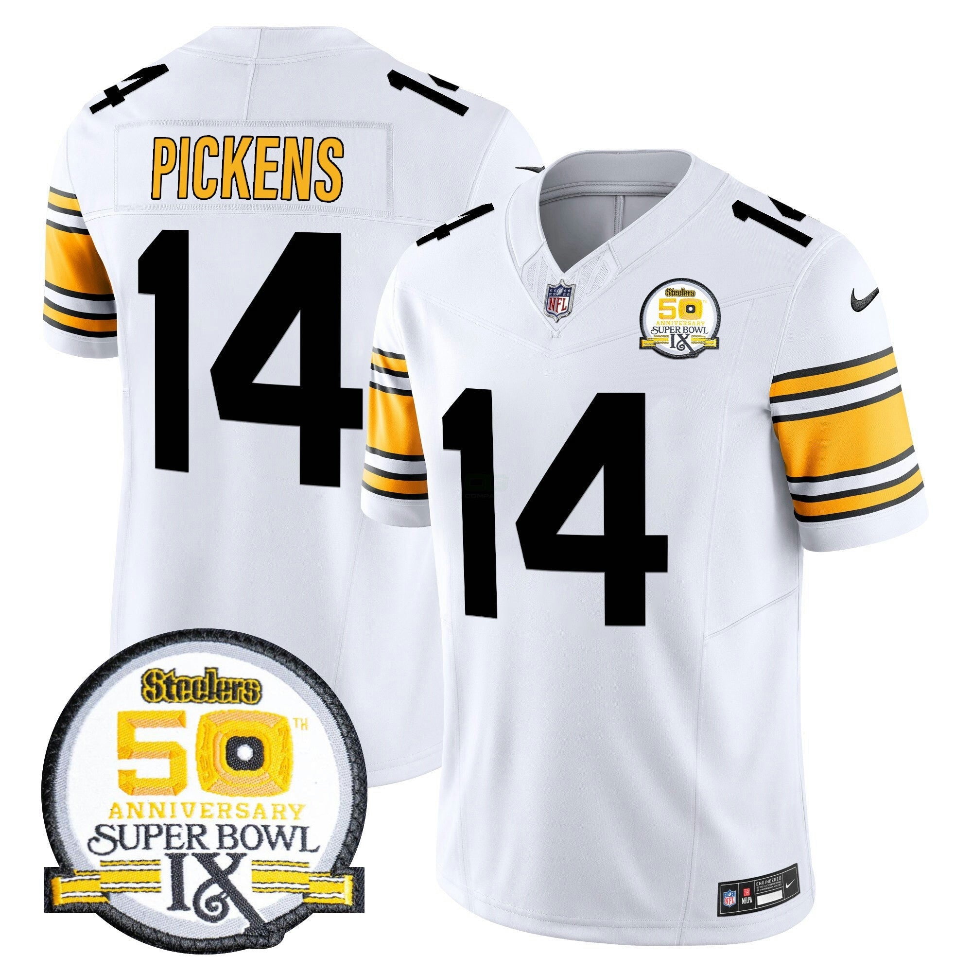 Camisa NFL Men’s 50th Anniversary Of Super Bowl IX Patch Vapor Limited Jersey