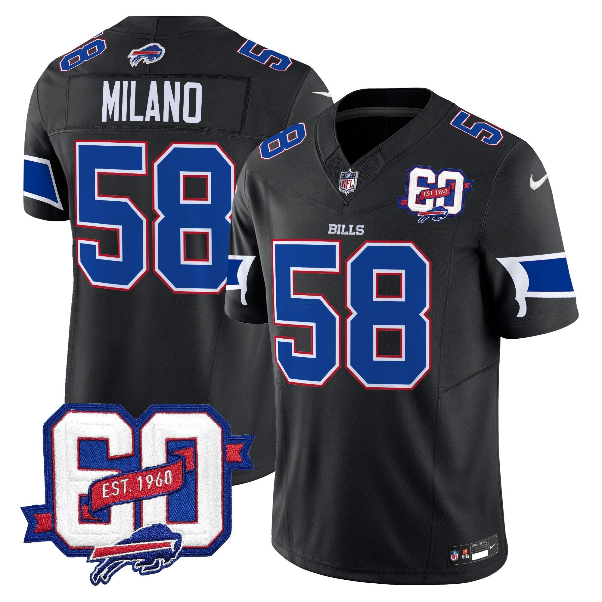 Camisa NFL Men’s 60th Anniversary Patch Vapor Limited Jersey