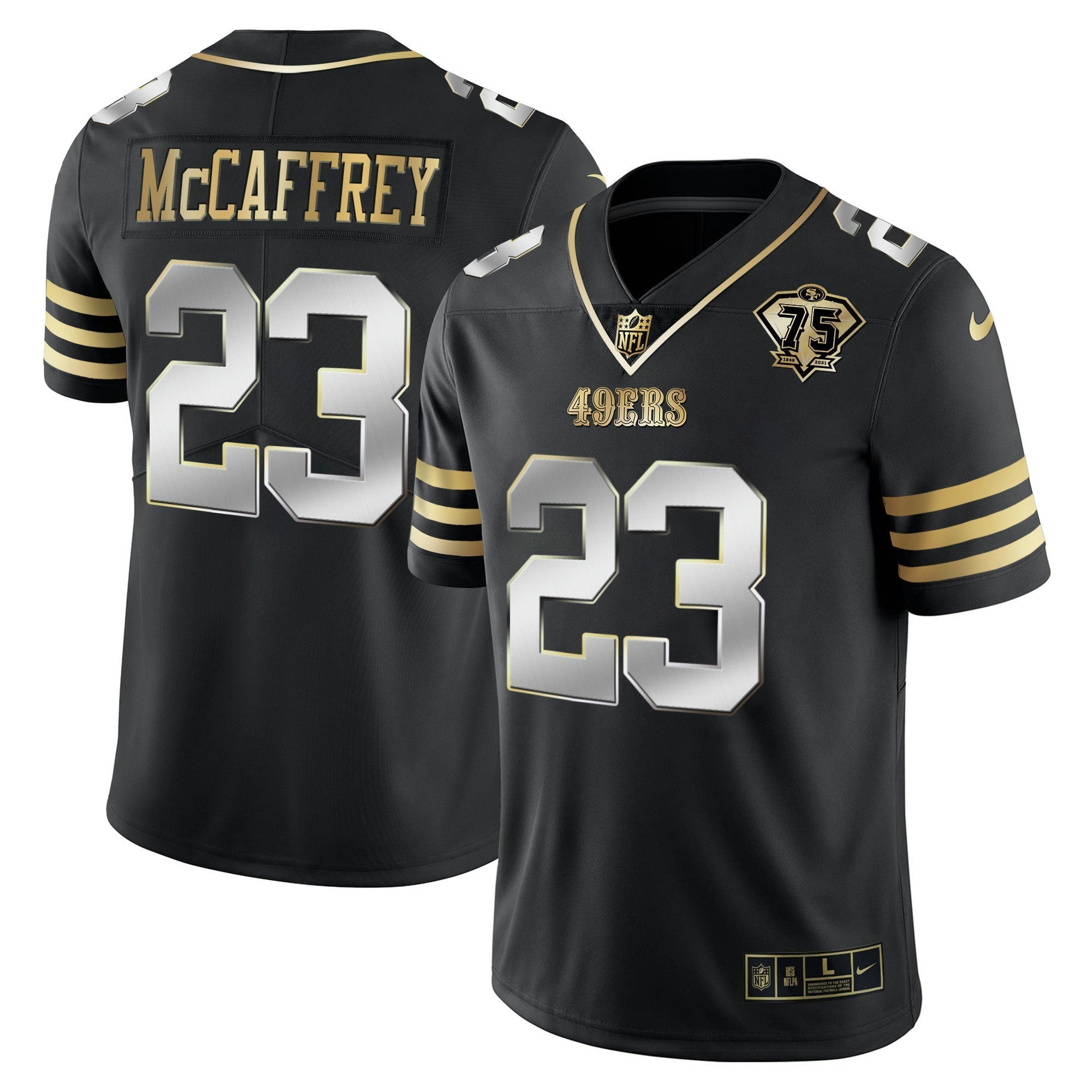 Camisa NFL Men’s 75th Anniversary Patch Vapor Dourada Jersey