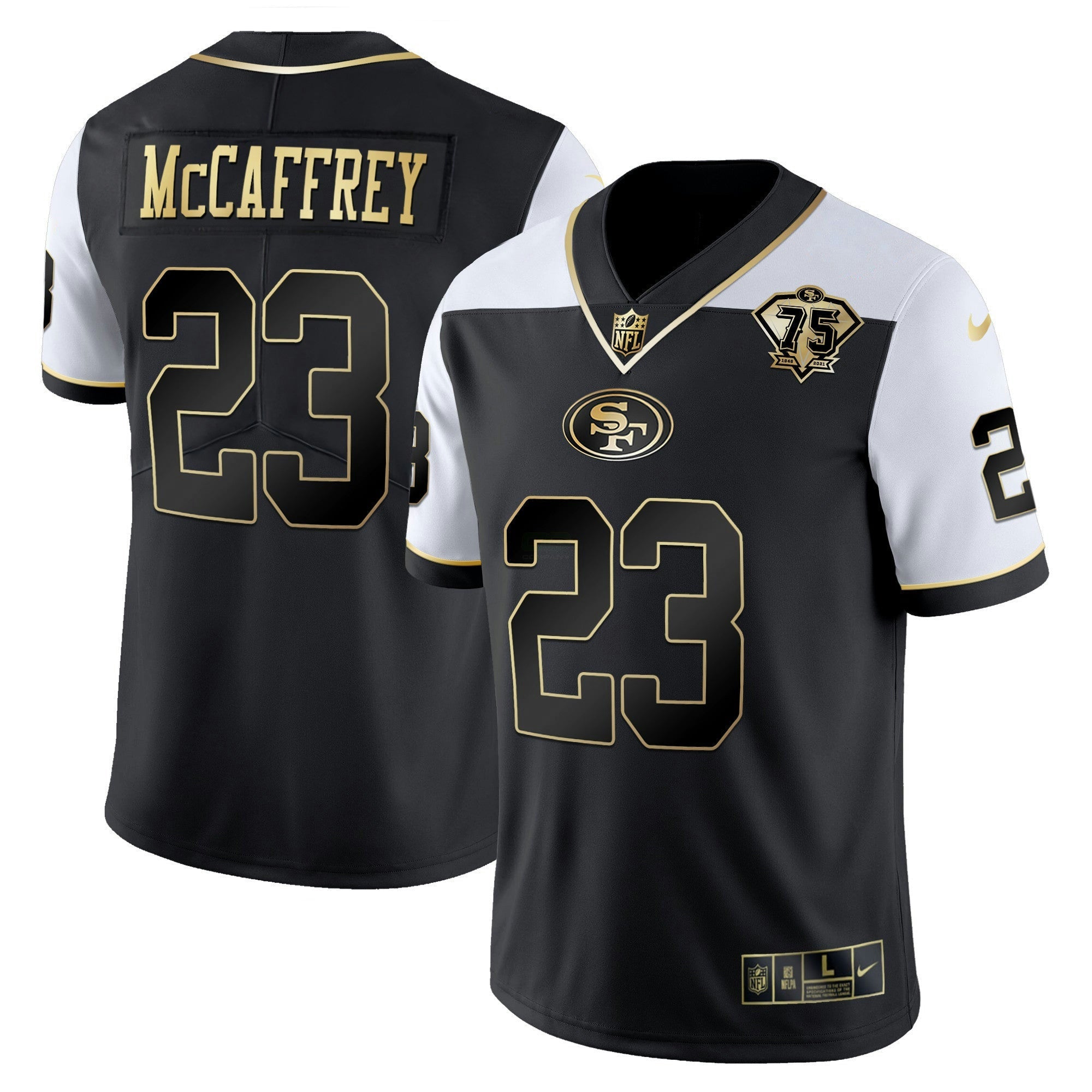 Camisa NFL Men’s 75th Anniversary Patch Vapor RFLCTV Dourada