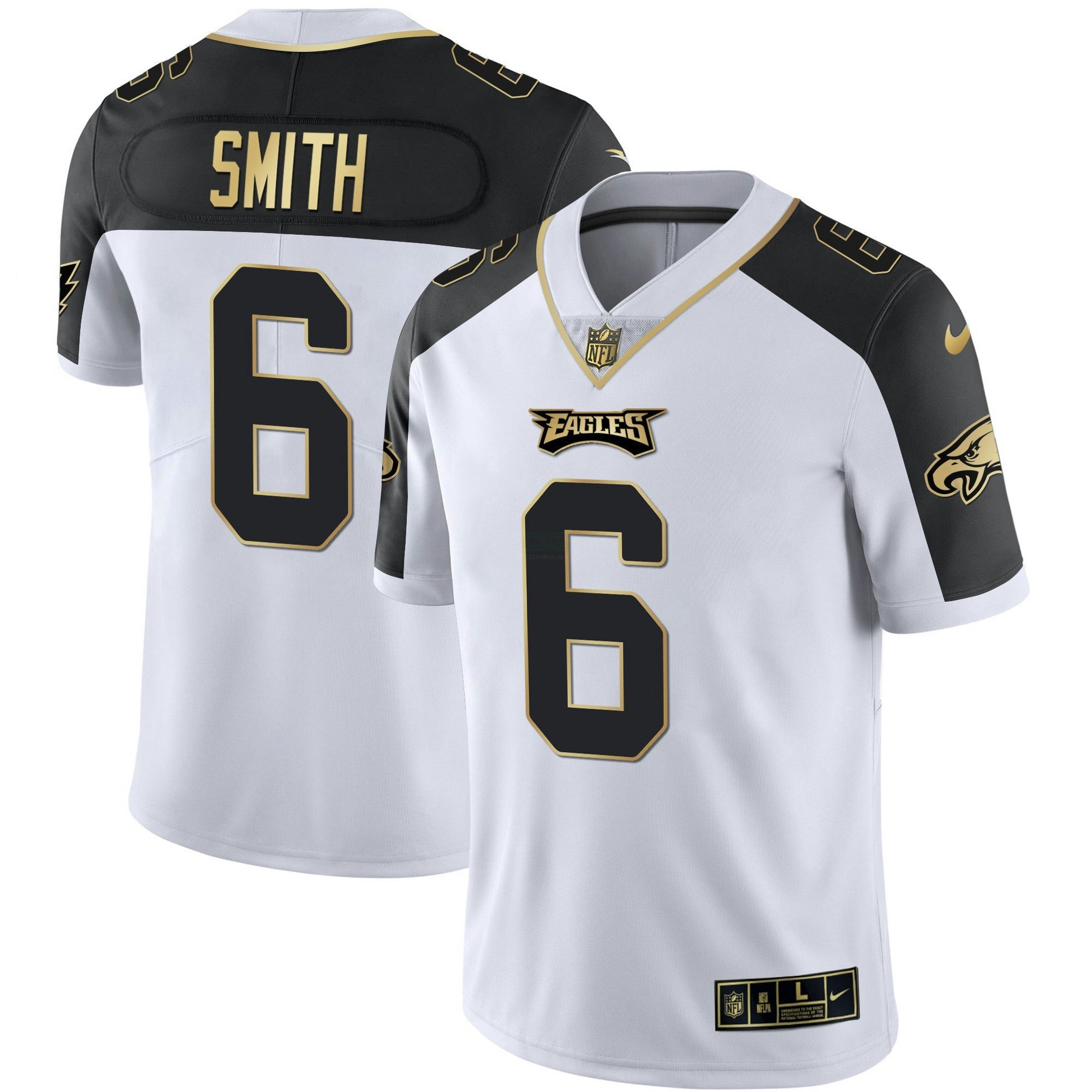 Camisa NFL Men’s Alternativa Vapor Preta Dourada Limited