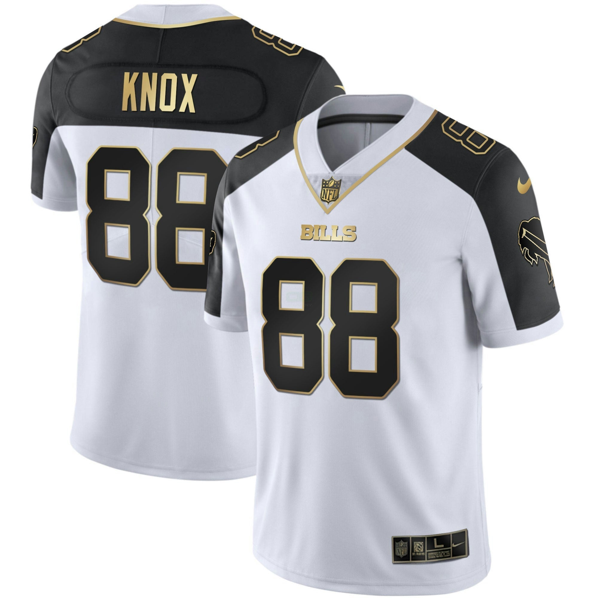 Camisa NFL Men’s Alternativa Vapor Preta Dourada & Preta Invertida Limited