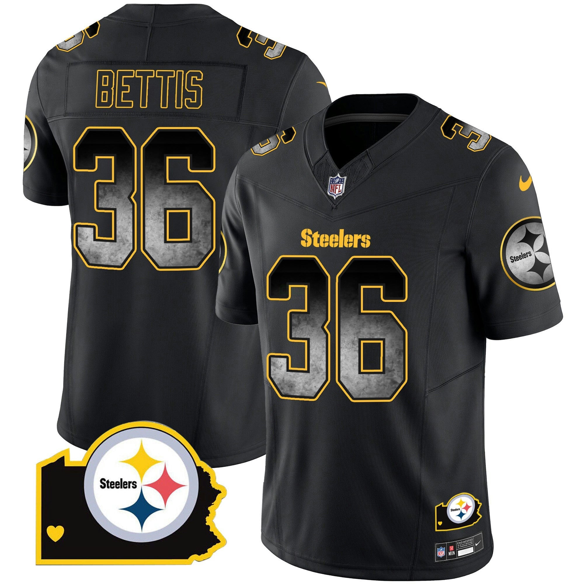 Camisa NFL Men’s Arch Smoke Home Patch Vapor Jersey