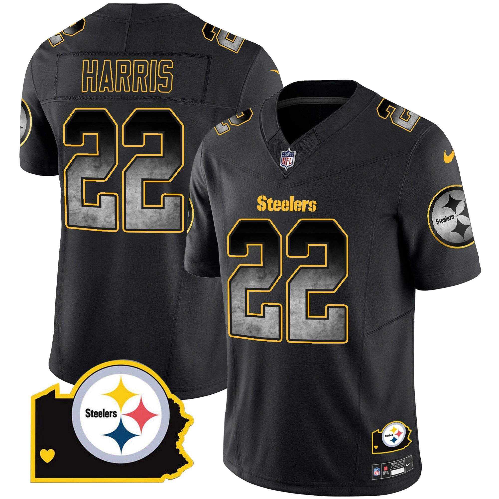 Camisa NFL Men’s Arch Smoke Home Patch Vapor Jersey