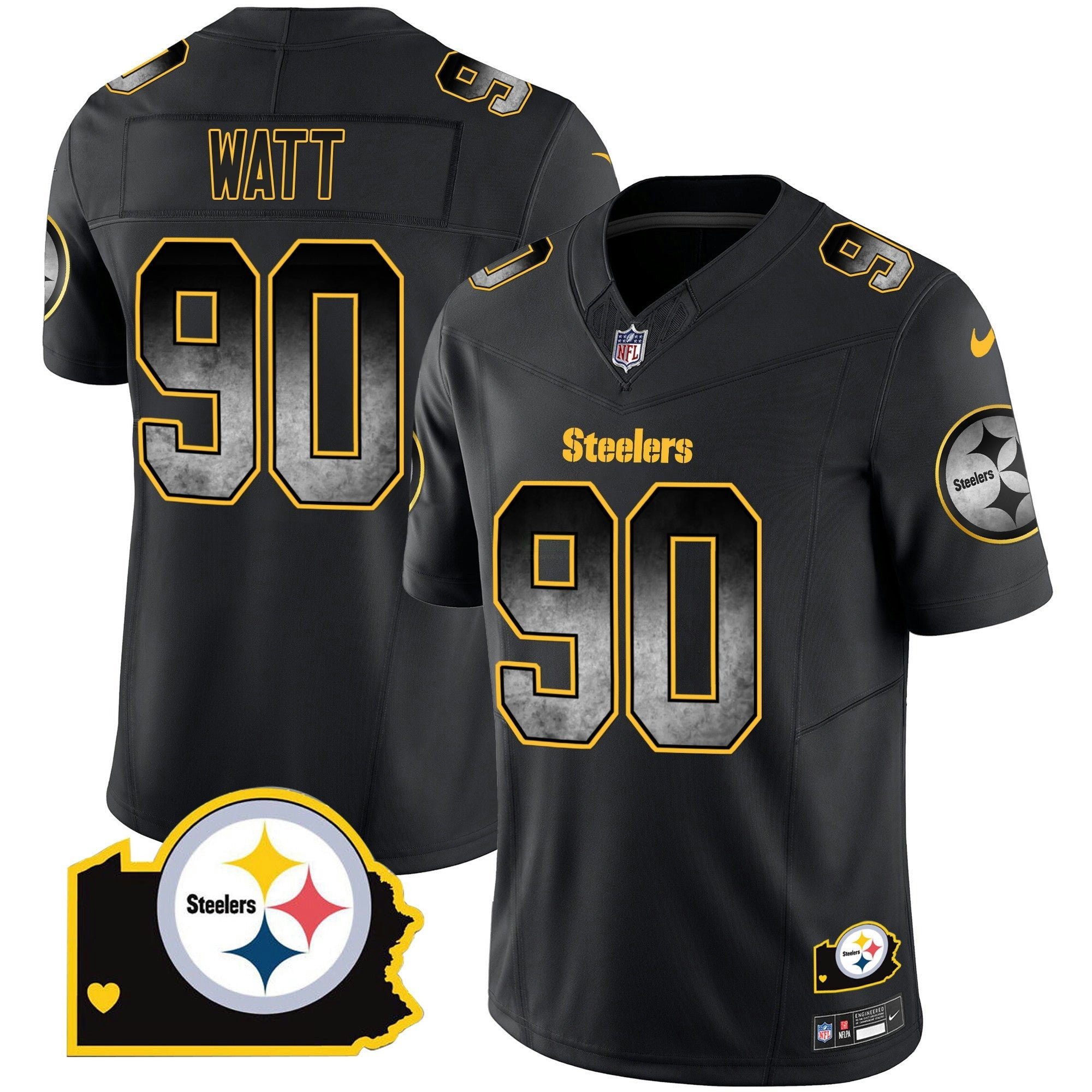 Camisa NFL Men’s Arch Smoke Home Patch Vapor Jersey