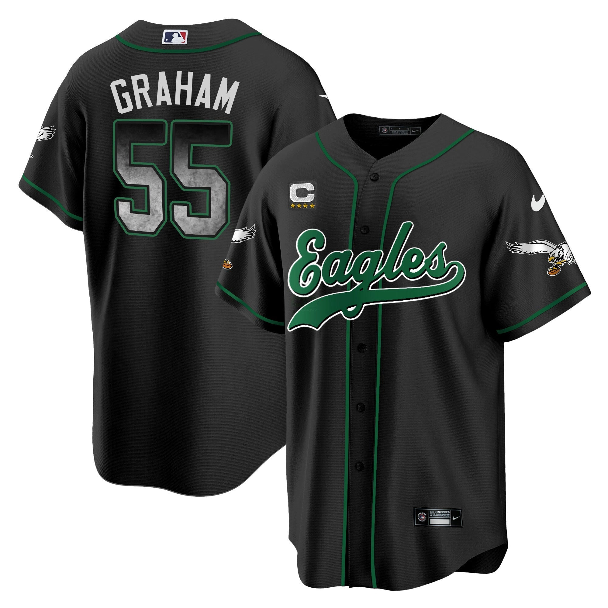 Camisa NFL Men’s Arch Smoke Kelly Green Jersey