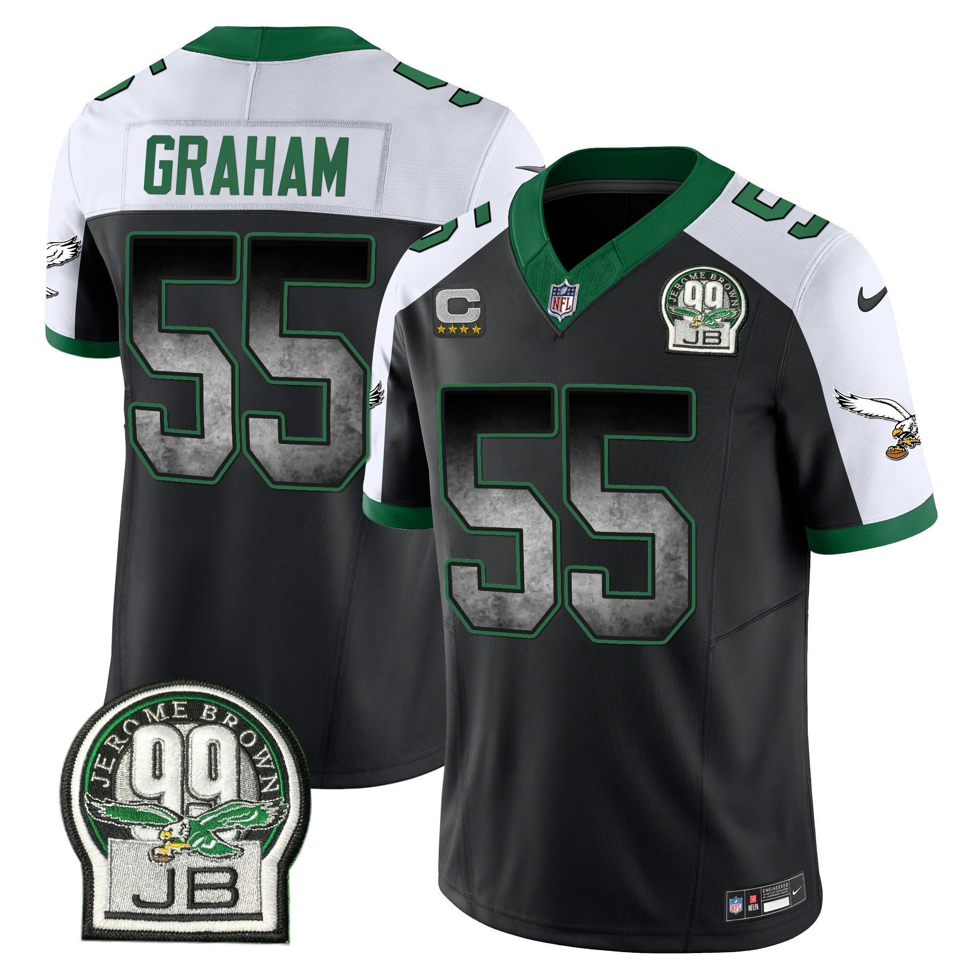 Camisa NFL Men’s Arch Smoke Kelly Green Vapor Jersey