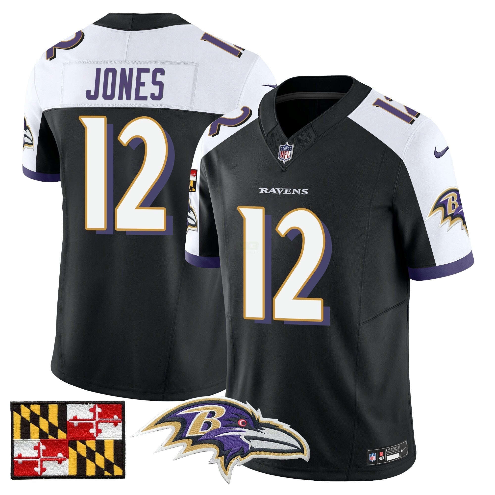 Camisa NFL Men’s Baltimore 2024 Maryland Flag Vapor Limited Jersey