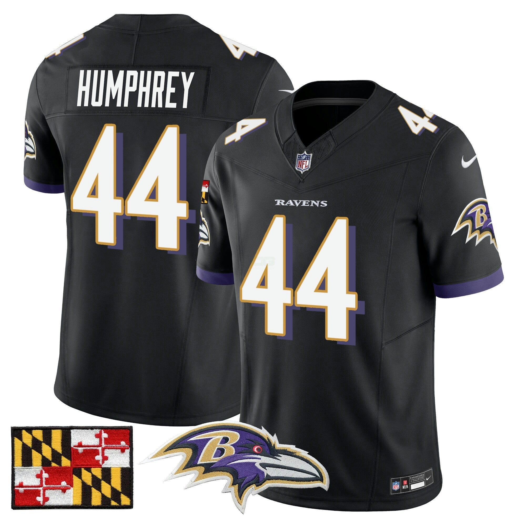 Camisa NFL Men’s Baltimore 2024 Maryland Flag Vapor Limited Jersey