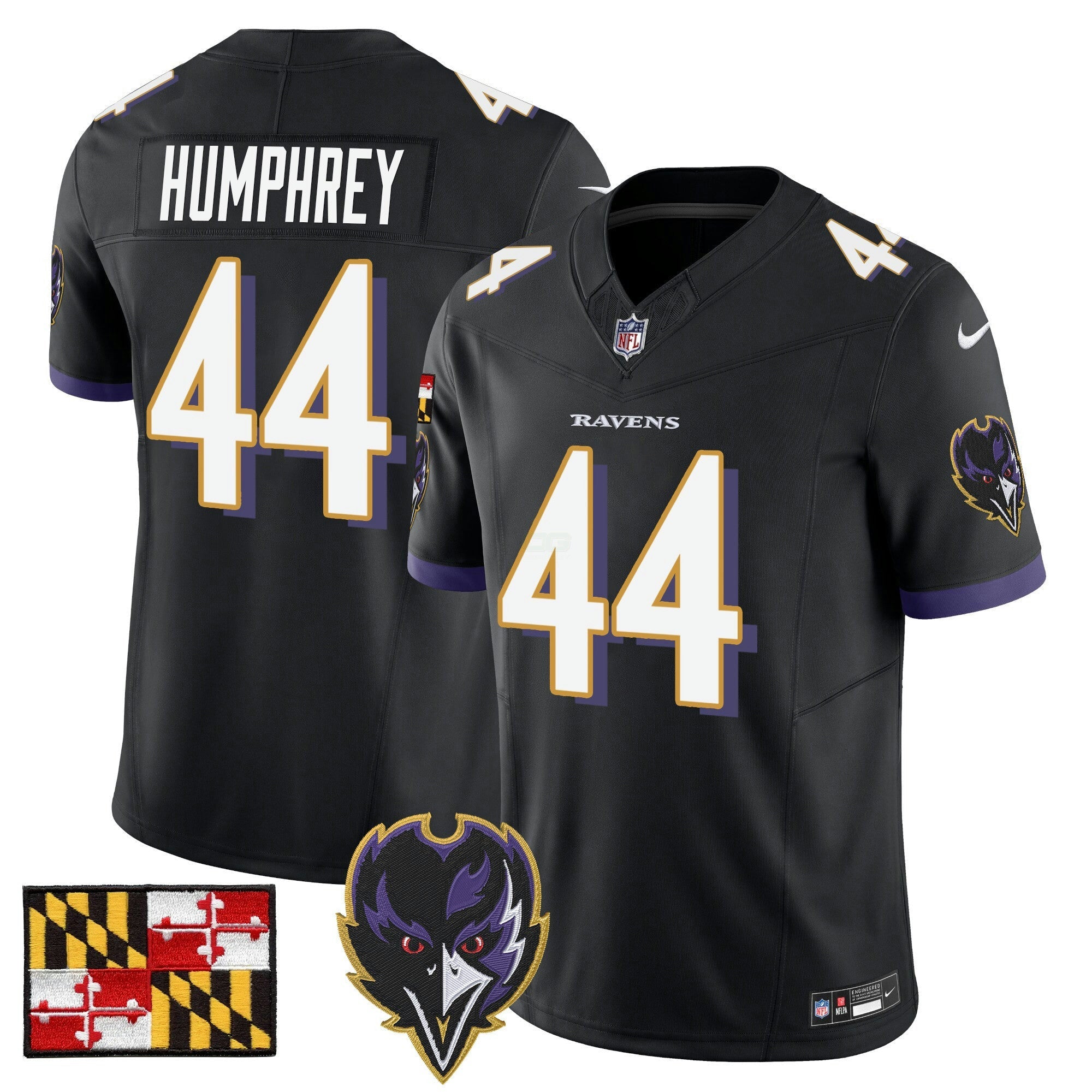 Camisa NFL Men’s Baltimore 2024 Maryland Flag Vapor Limited Jersey V2