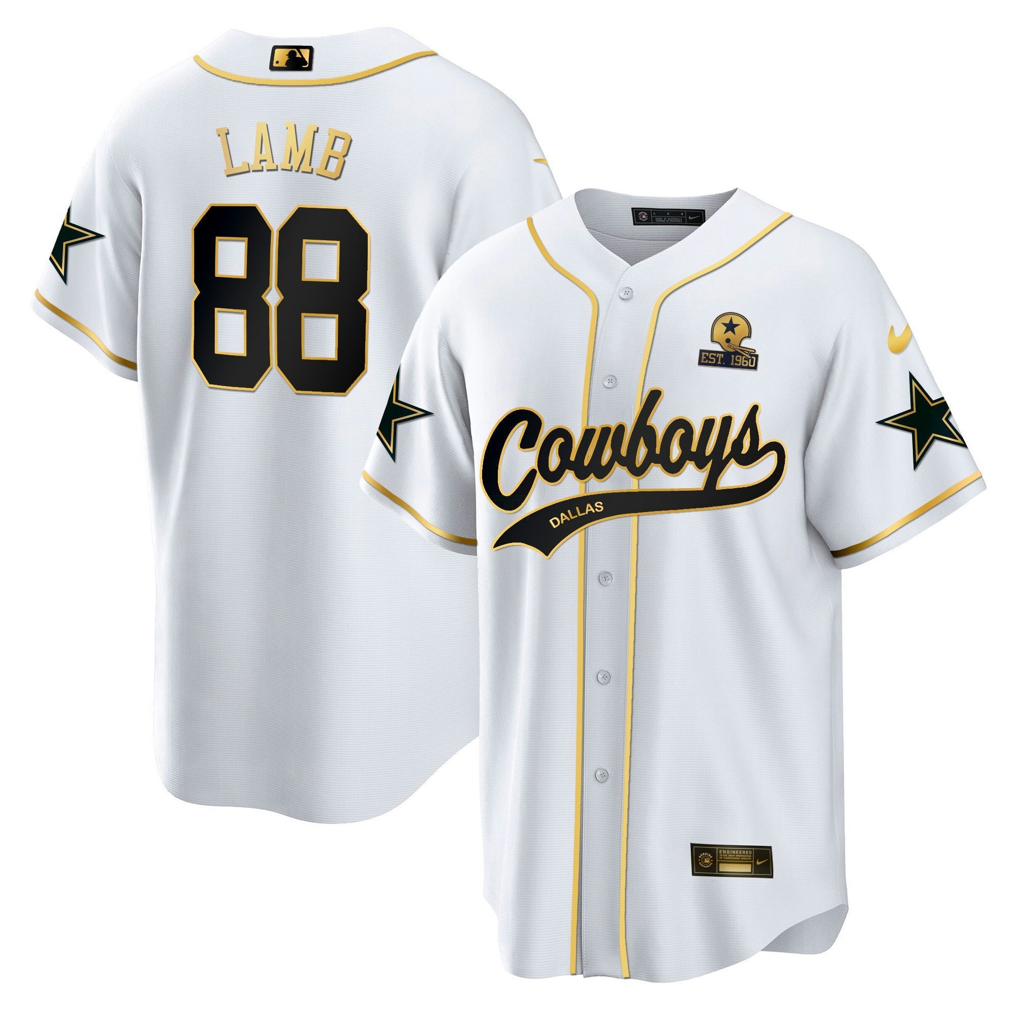 Camisa NFL Men’s Baseball Gold Jersey