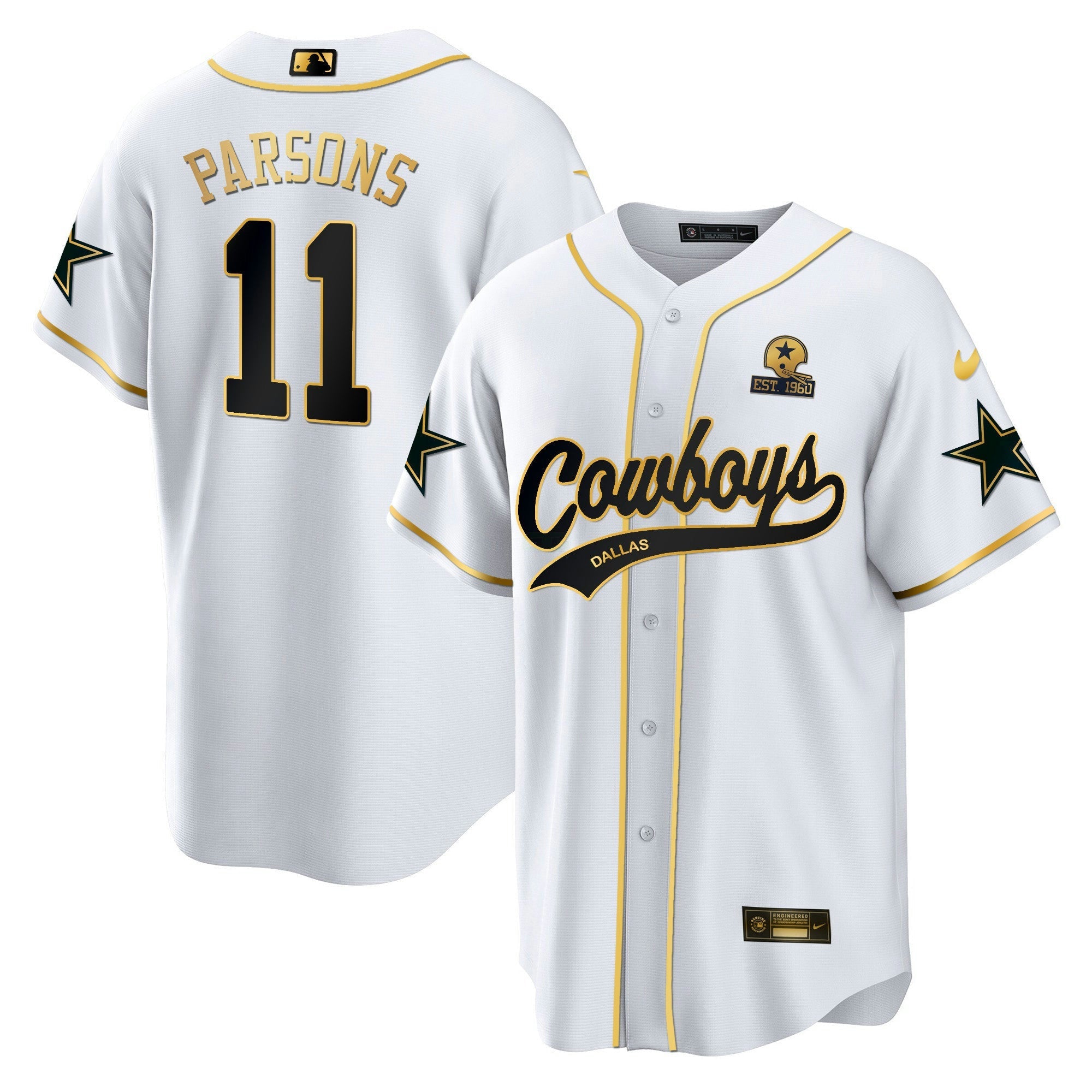 Camisa NFL Men’s Baseball Gold Jersey