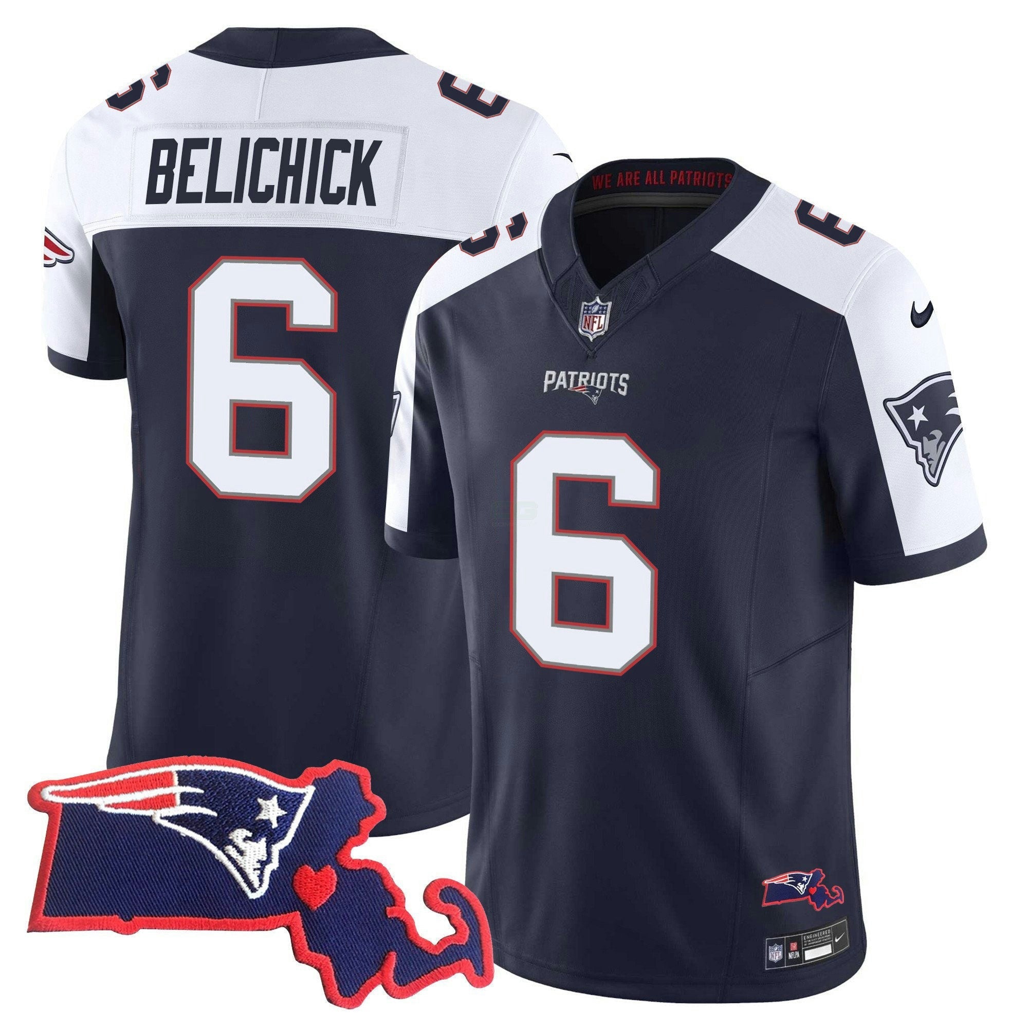 Camisa NFL Men’s Bill Belichick 6x Champions Vapor Jersey