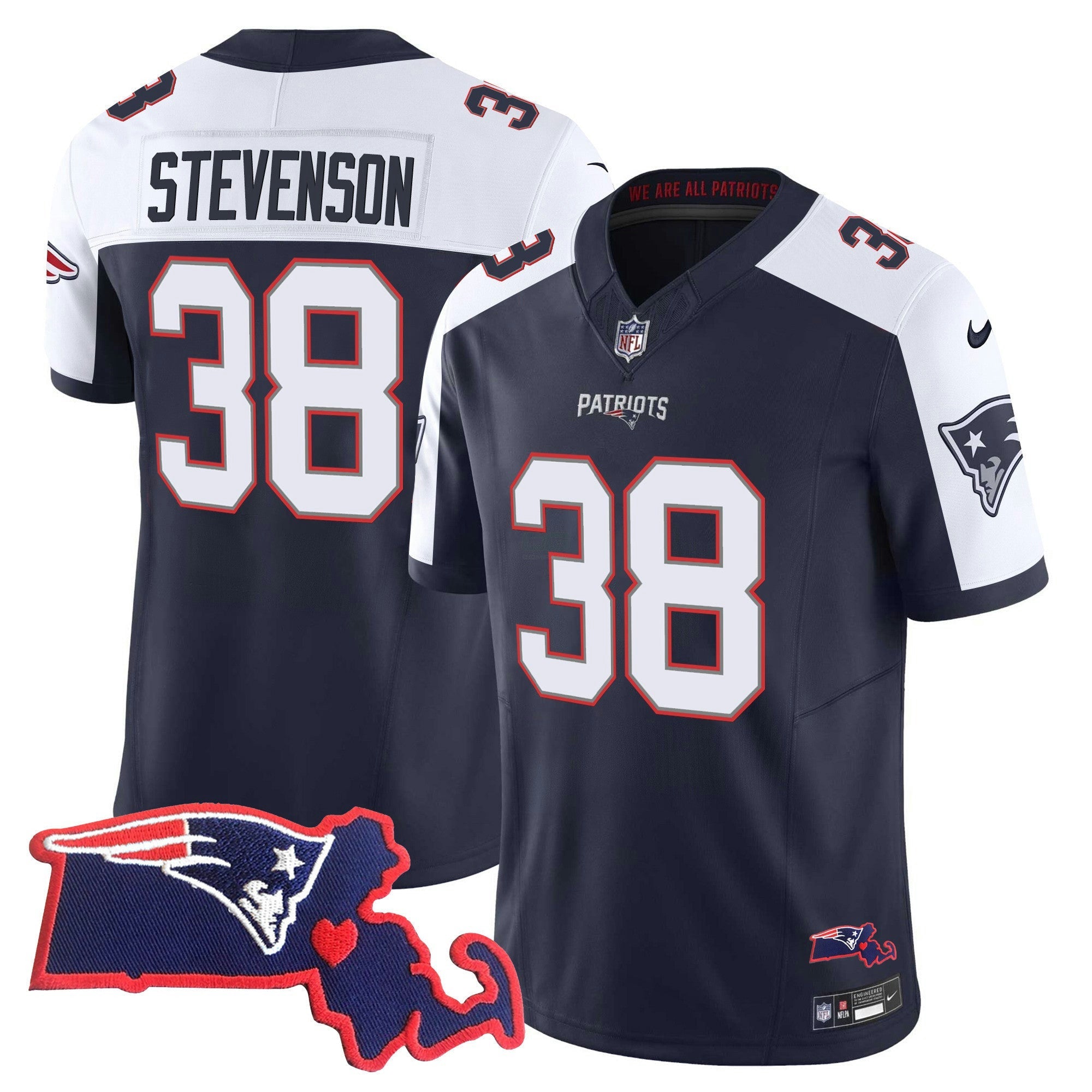 Camisa NFL Men’s Bill Belichick “SB 36, 38, 39, 49, 51 Champions” Vapor Jersey