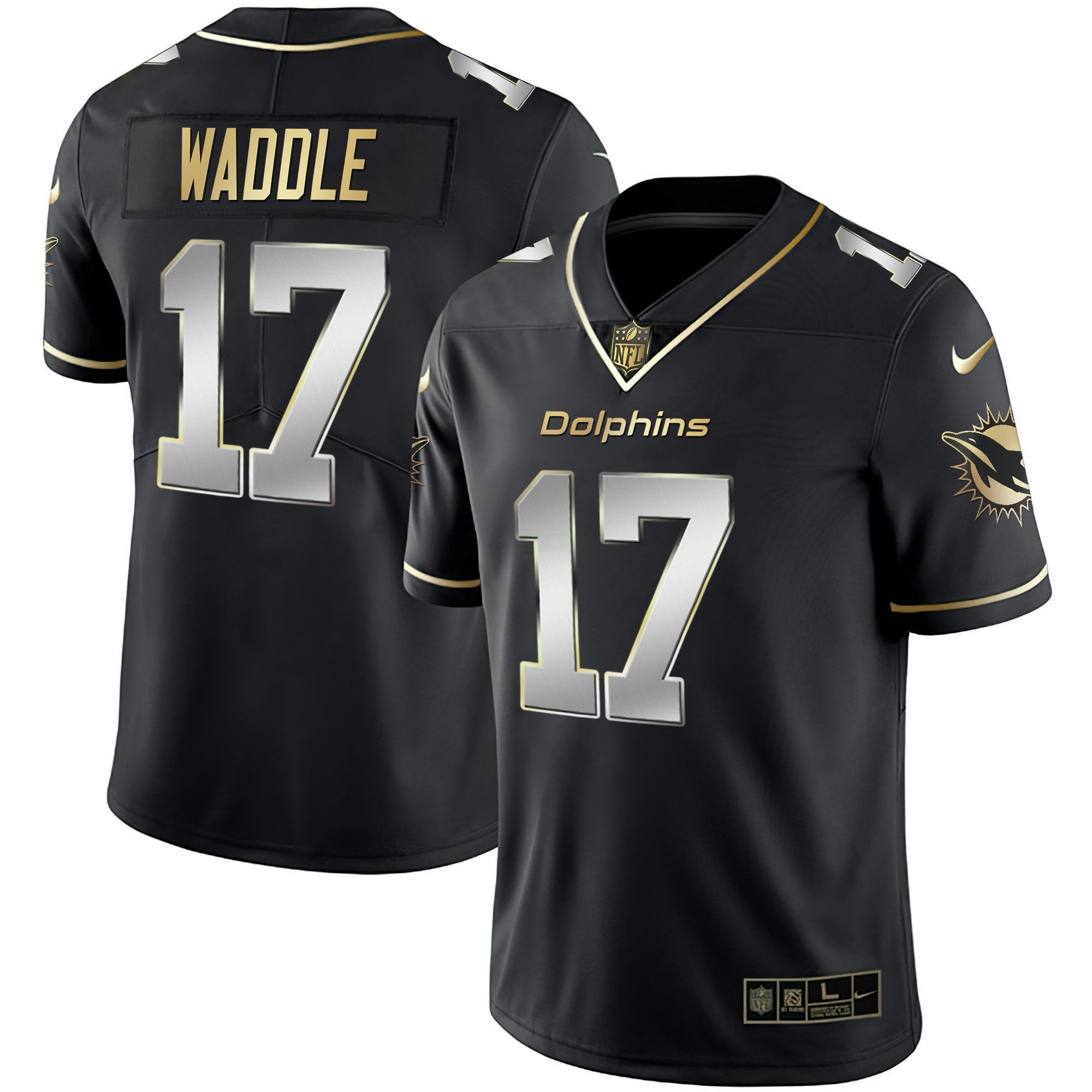 Camisa NFL Men’s Branca Dourada & Preta Dourada Jersey