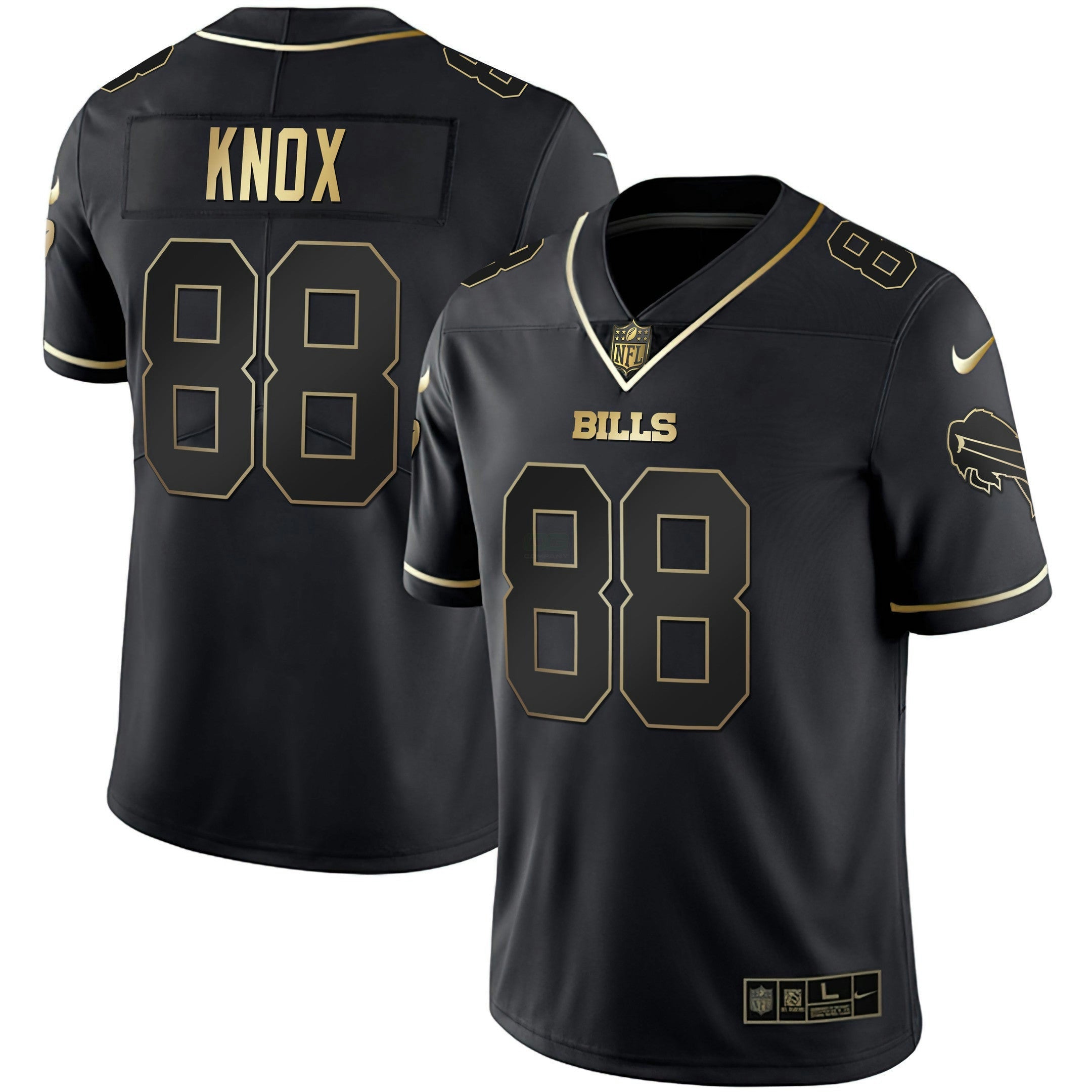 Camisa NFL Men’s Branca Dourada & Preta Dourada