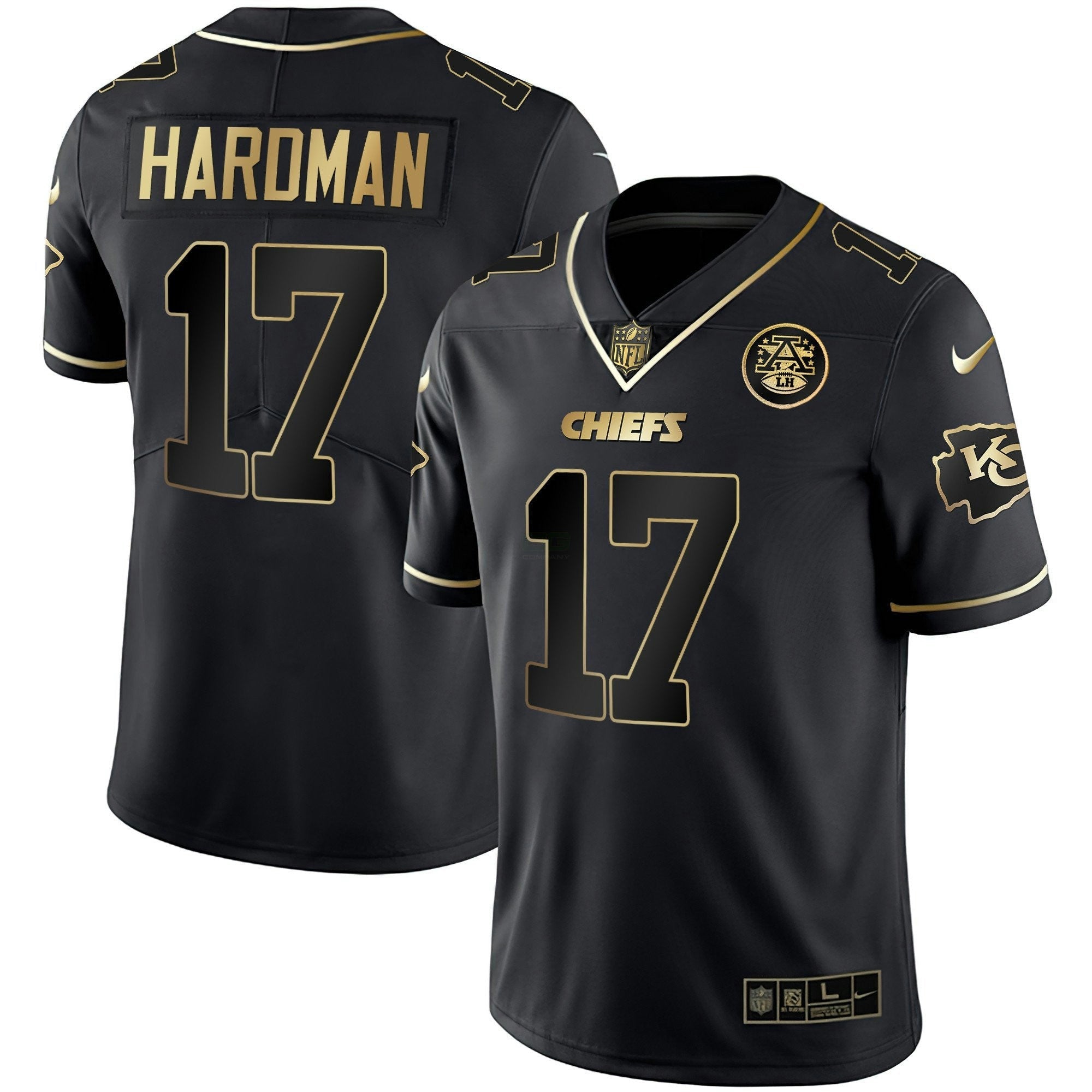 Camisa NFL Men’s Branca Dourada & Preta Dourada