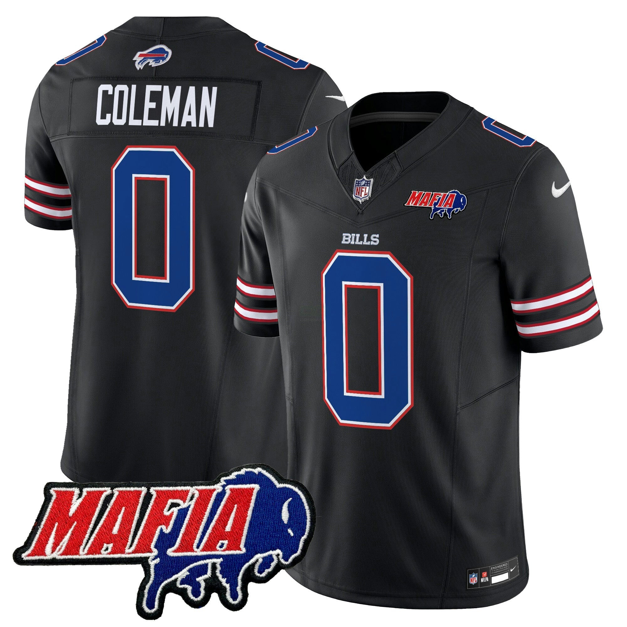 Camisa NFL Men’s Buffalo 2025 Mafia Patch Vapor Limited Jersey