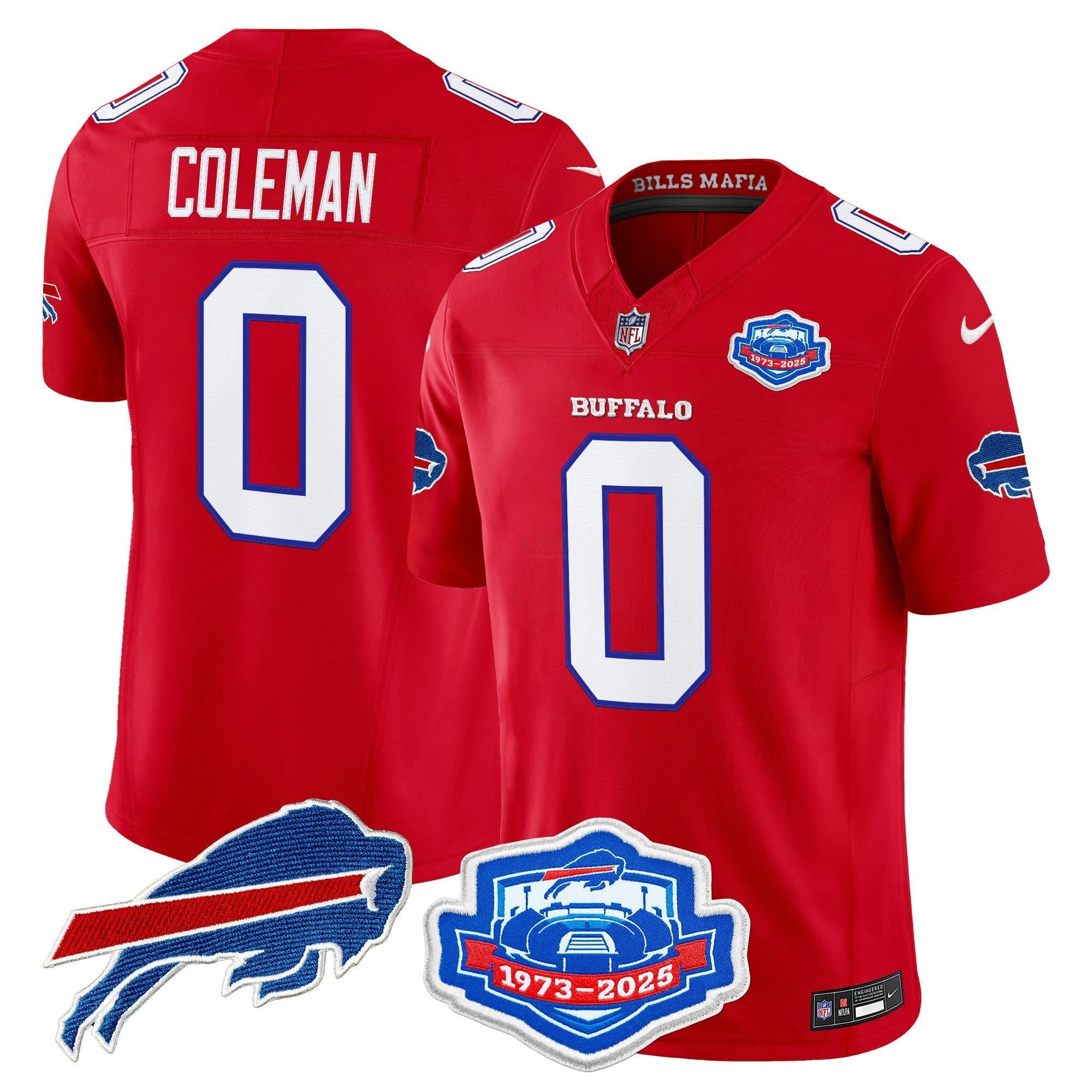 Camisa NFL Men’s Buffalo 2025 “Rivalries” Vapor Limited Jersey – Farewell Season Patch