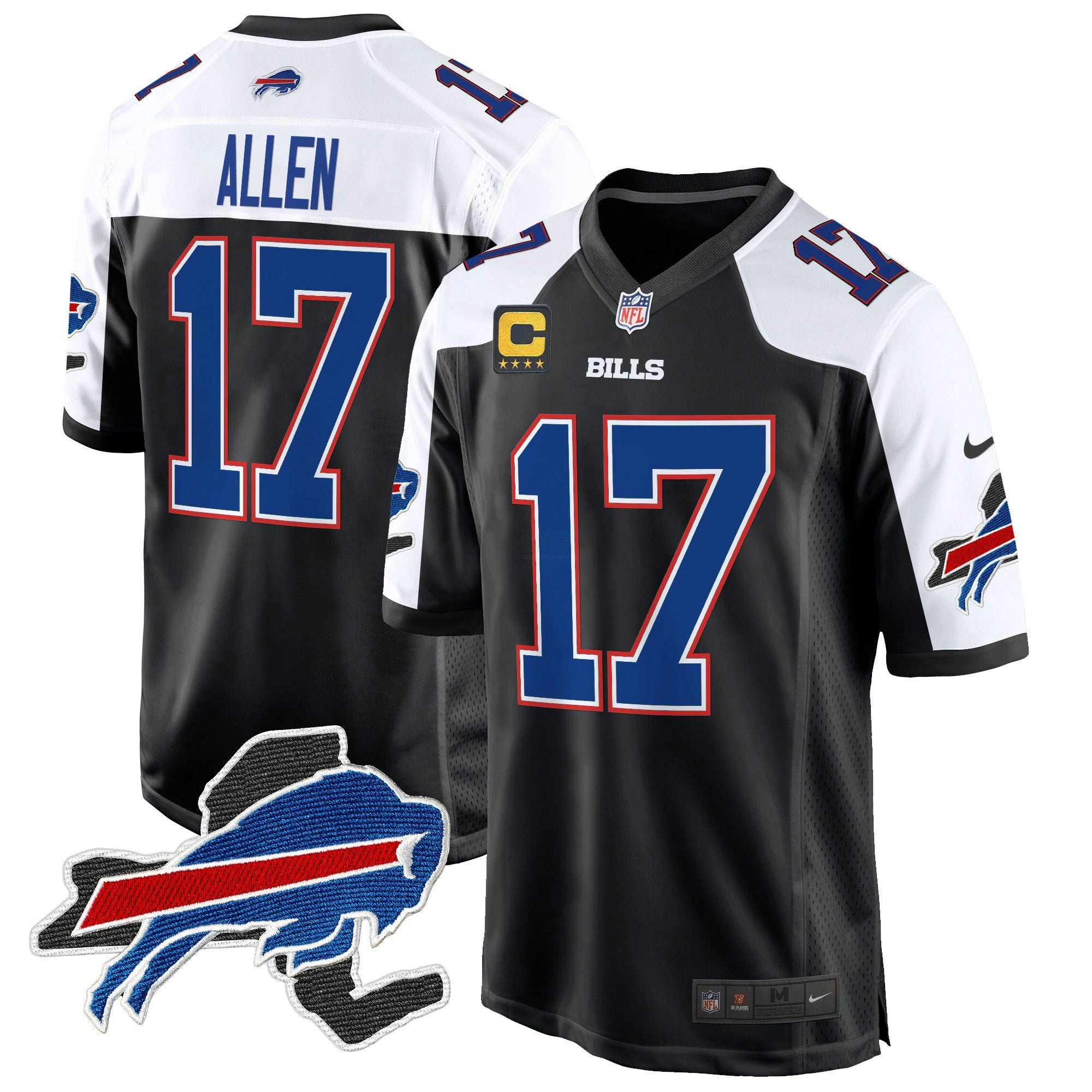 Camisa NFL Men’s Buffalo New York Patch Game Jersey