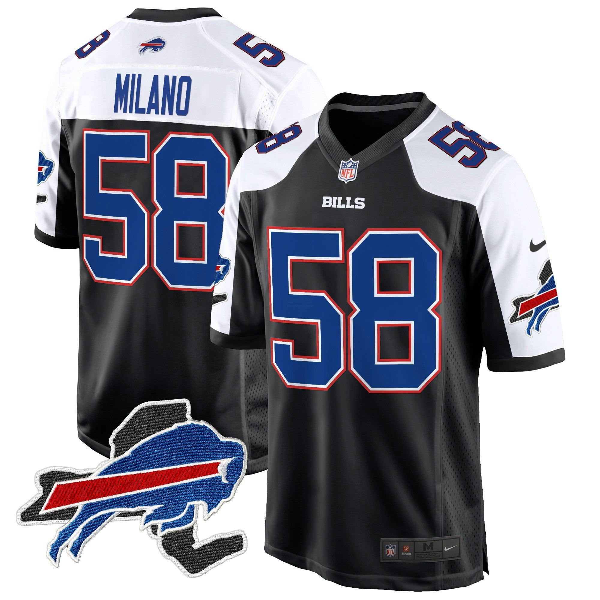 Camisa NFL Men’s Buffalo New York Patch Game Jersey