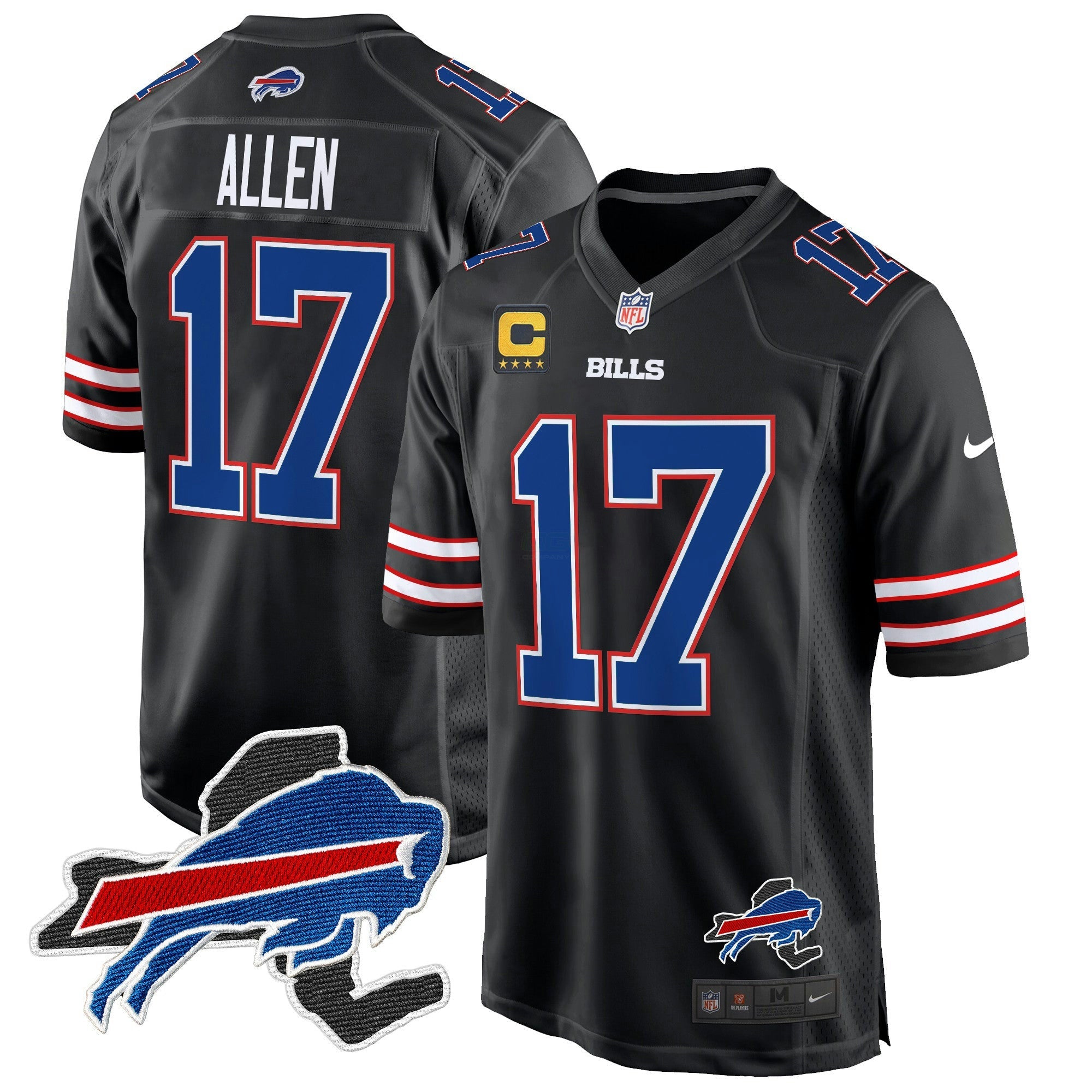 Camisa NFL Men’s Buffalo New York Patch Game Jersey