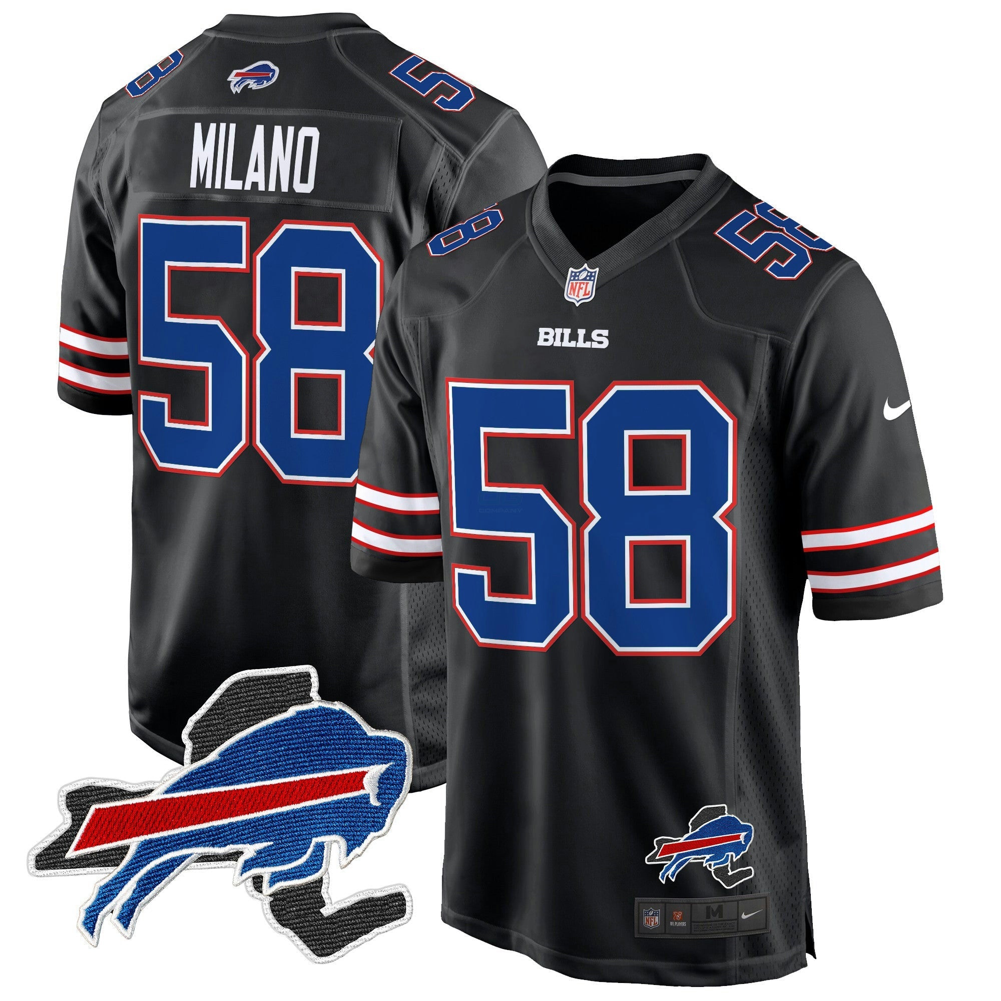 Camisa NFL Men’s Buffalo New York Patch Game Jersey