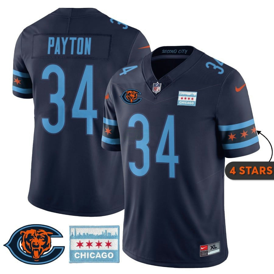 Camisa NFL Men’s Chicago City Edition Jersey – Chicago Flag