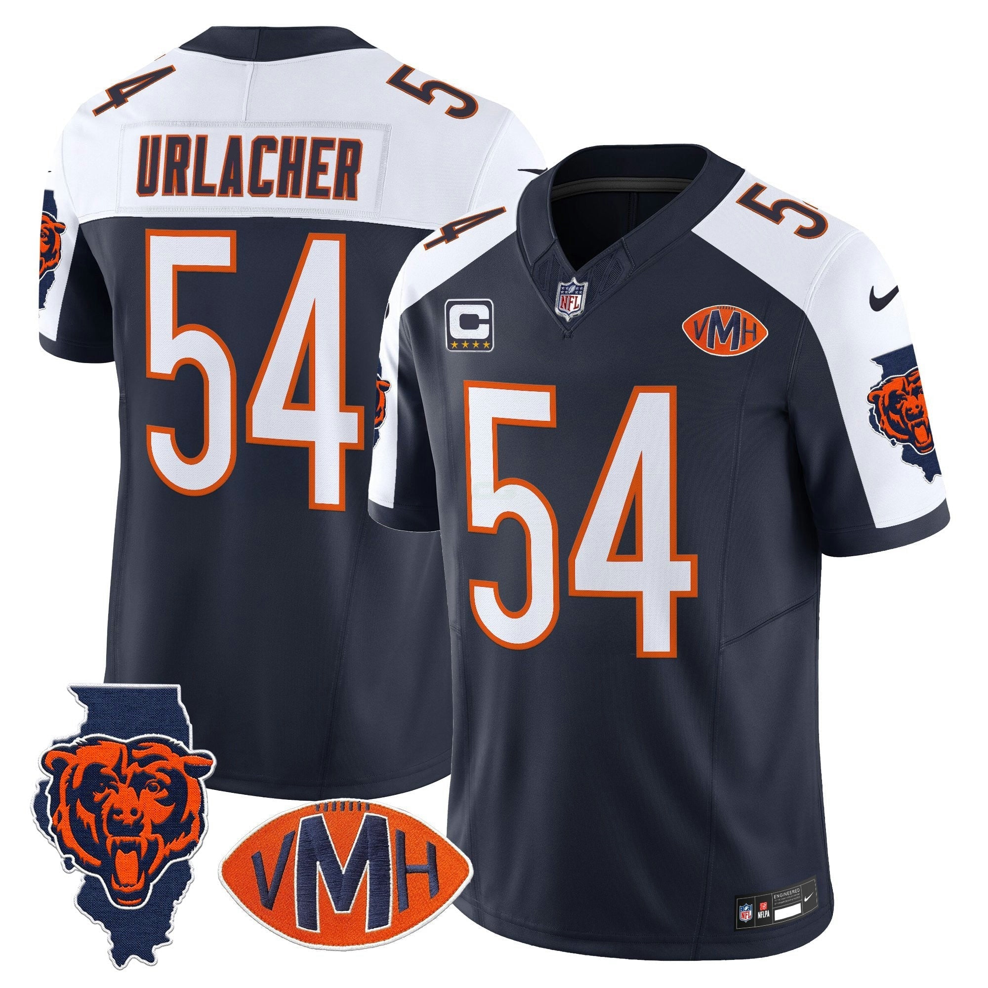 Camisa NFL Men’s Chicago Virginia McCaskey Memorial Patch Vapor Jersey