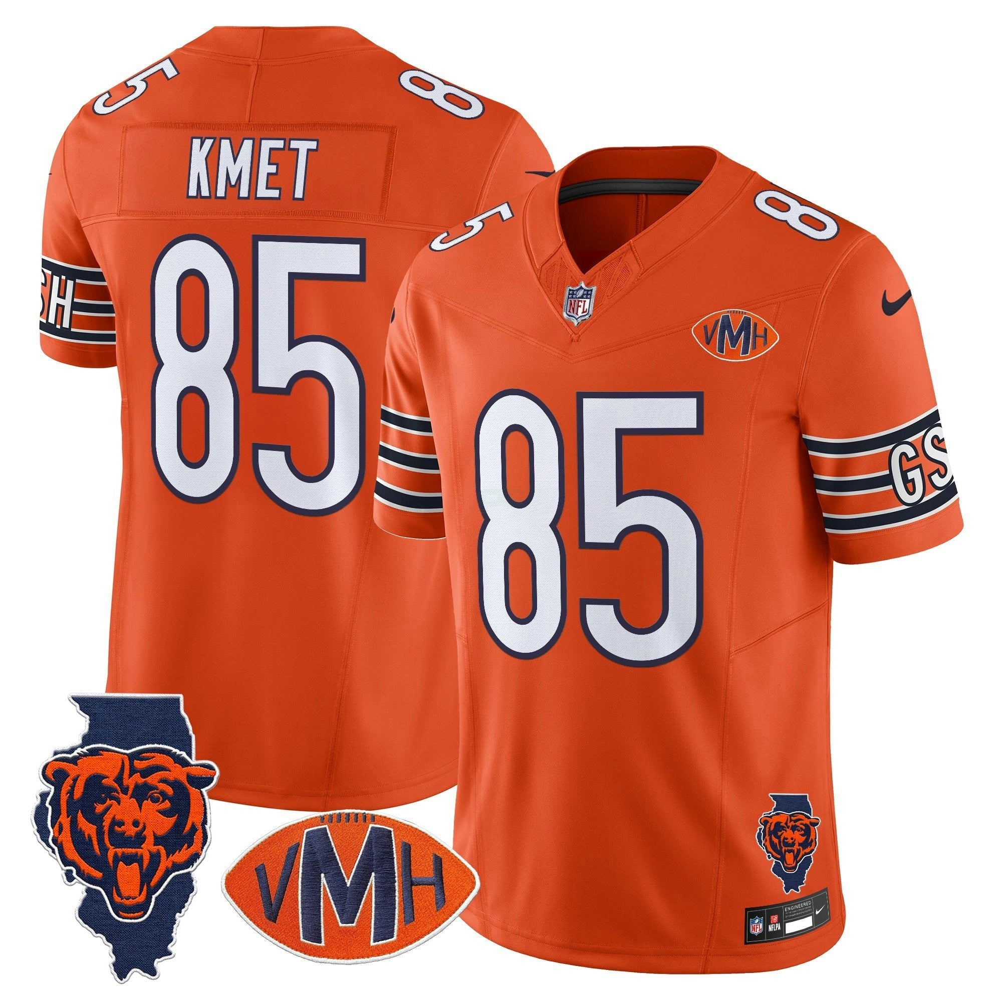 Camisa NFL Men’s Chicago Virginia McCaskey Memorial Patch Vapor Jersey