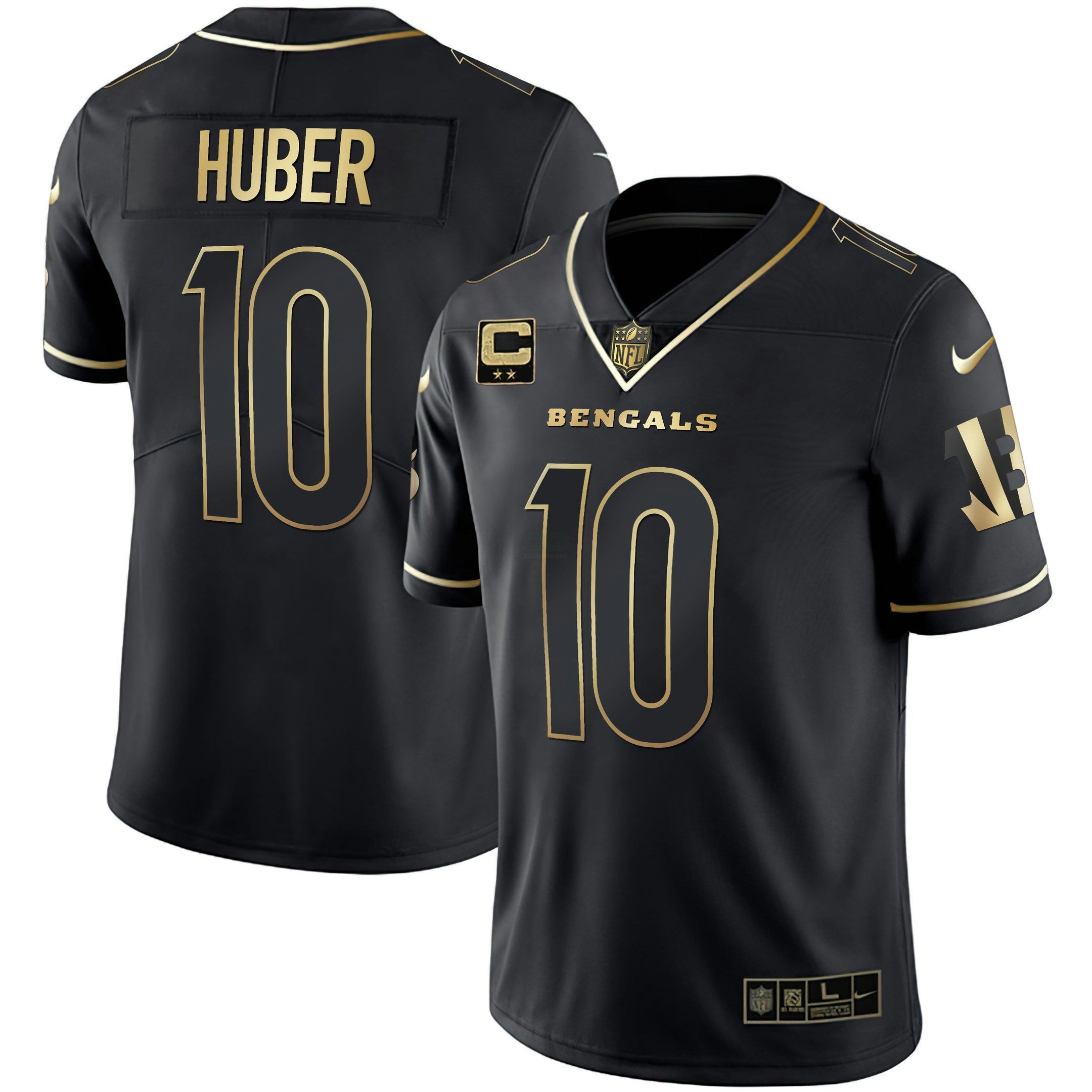 Camisa NFL Men’s Cincinnati Branca Dourada & Preta Dourada Jersey