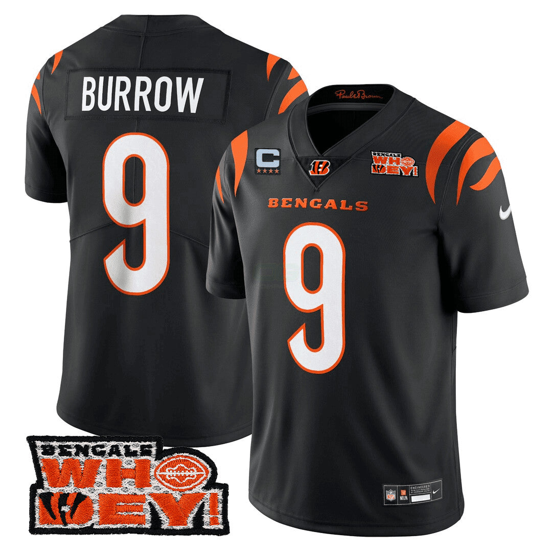 Camisa NFL Men’s Cincinnati Who Dey Patch Jersey
