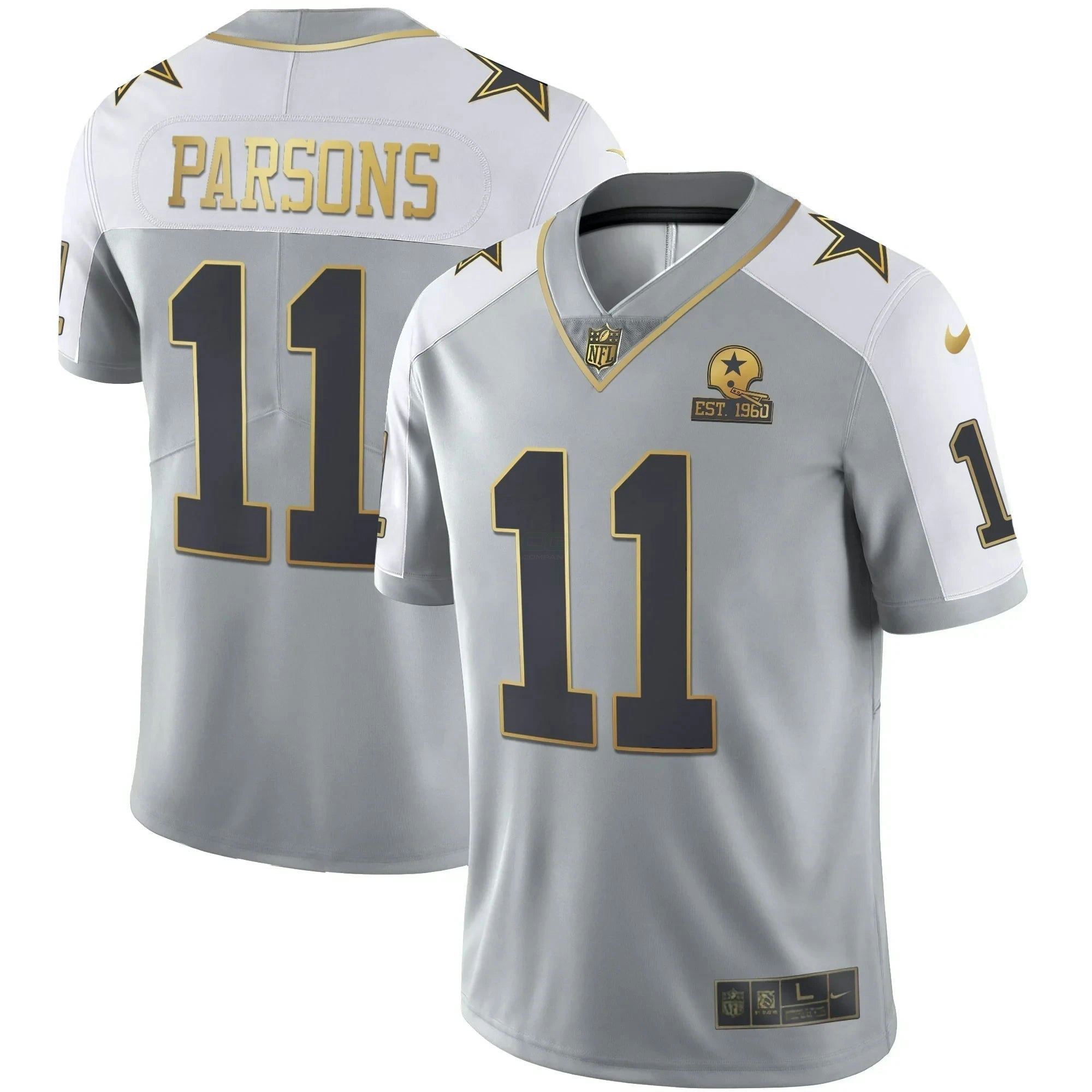 Camisa NFL Men’s Cinza Dourada Vapor Est 1960 Patch - Cinza Dourada