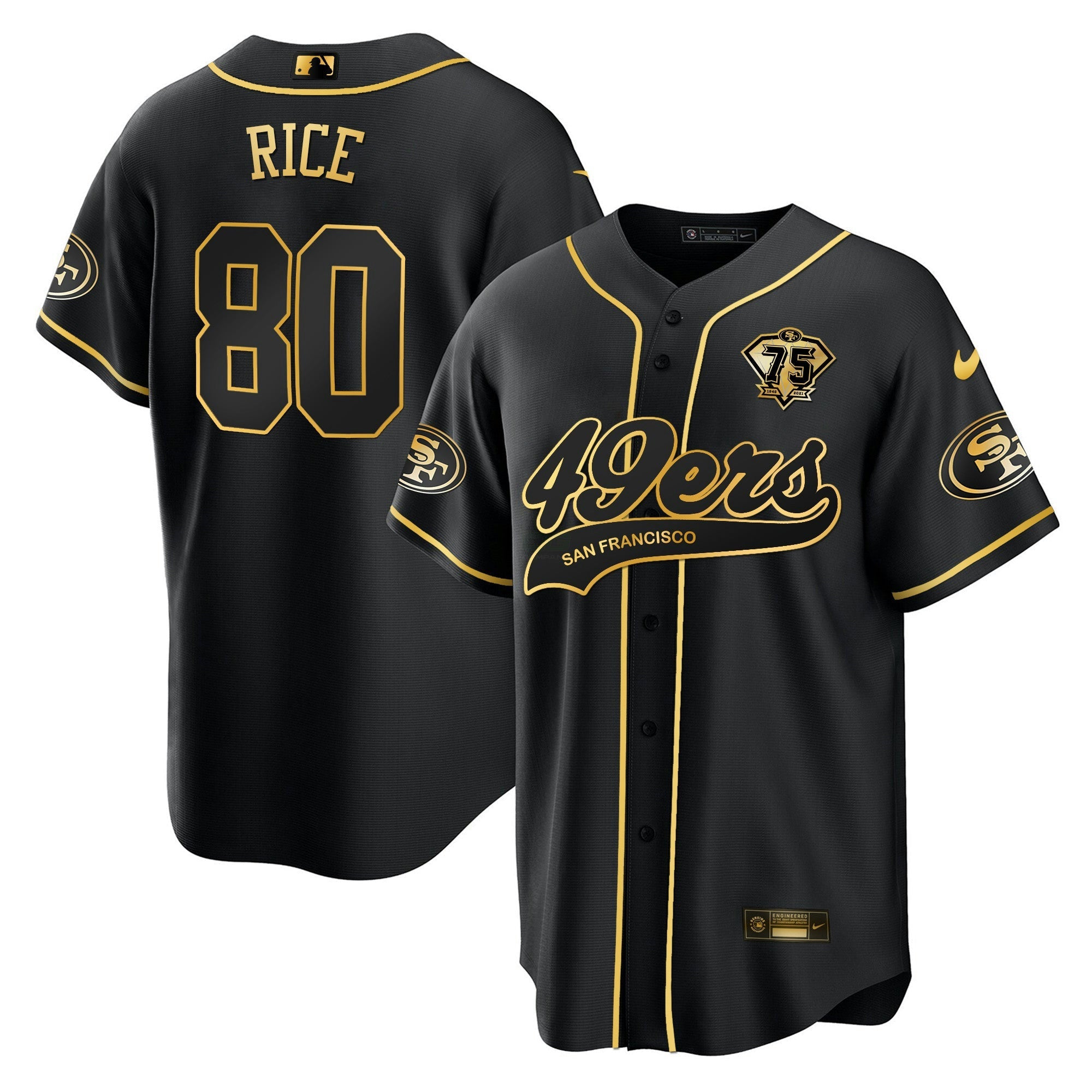 Camisa NFL Men’s Cool Base Dourada Jersey